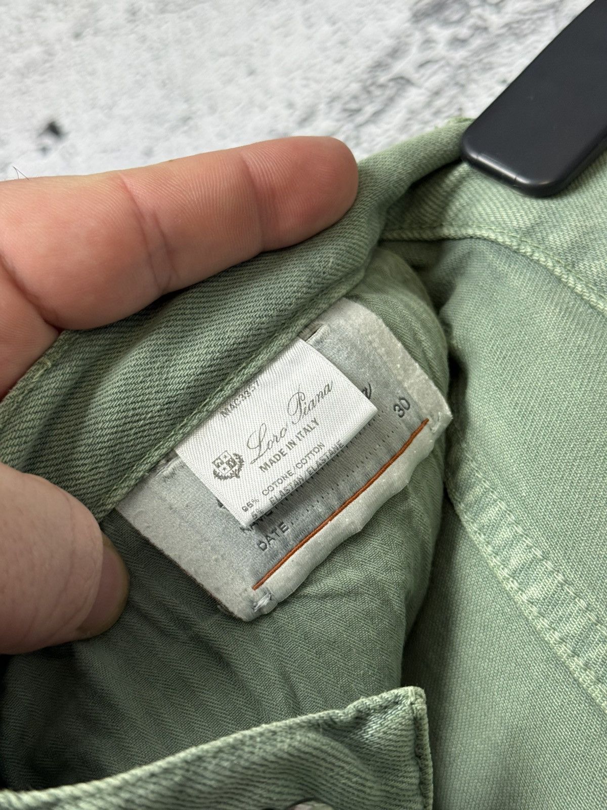 Loro Piana Loro Piana Green Jeans Denim Pants Chino Trousers Metal Logo Size US 30 / EU 46 - 17 Thumbnail