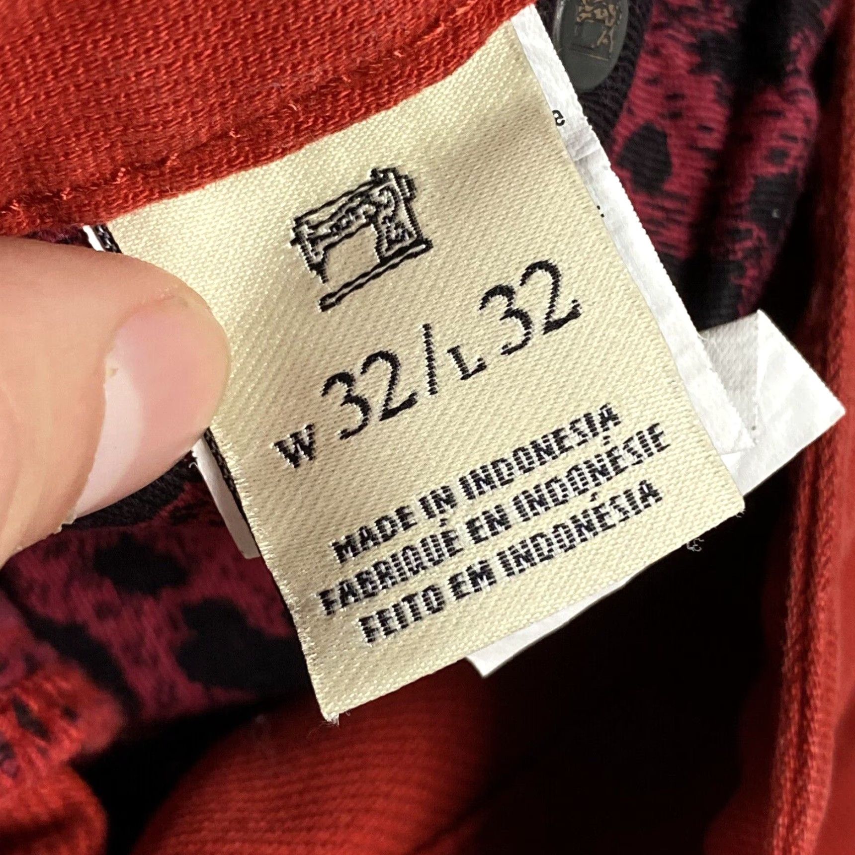 Scotch & Soda SCOTCH & SODA Extra-Slim Chino Pants 32x32 Cherry Red Cotton Pique Mens Size US 32 / EU 48 - 6 Thumbnail