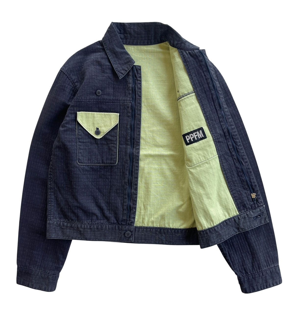 PPFM PPFM Cotton Cropped Blouson Jacket Size US S / EU 44-46 / 1 - 2 Thumbnail
