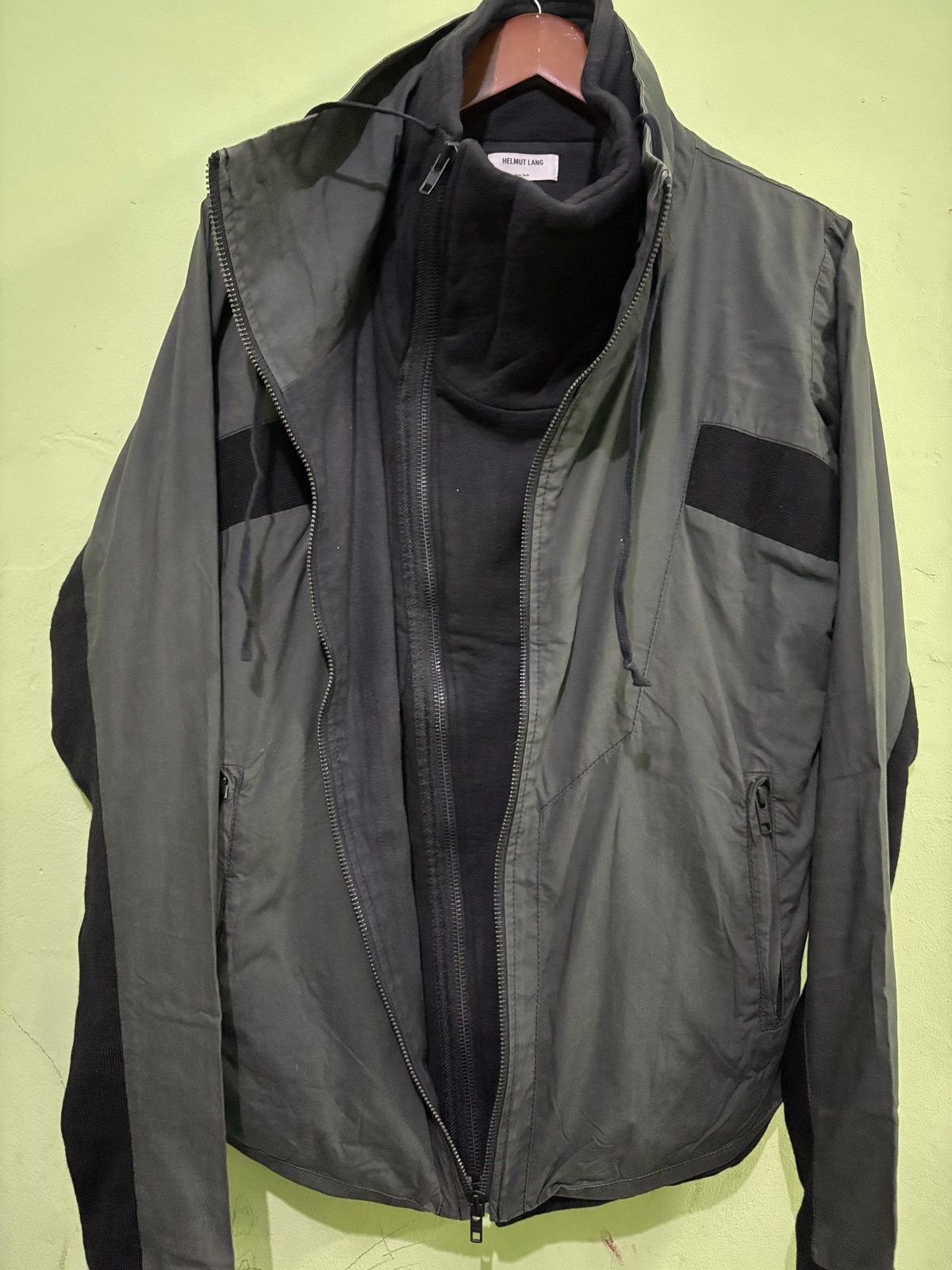 Helmut Lang Helmut Lang Asymmetric Hybrid Jacket Design Two Way Jacket Size US XS / EU 42 / 0 - 4 Thumbnail