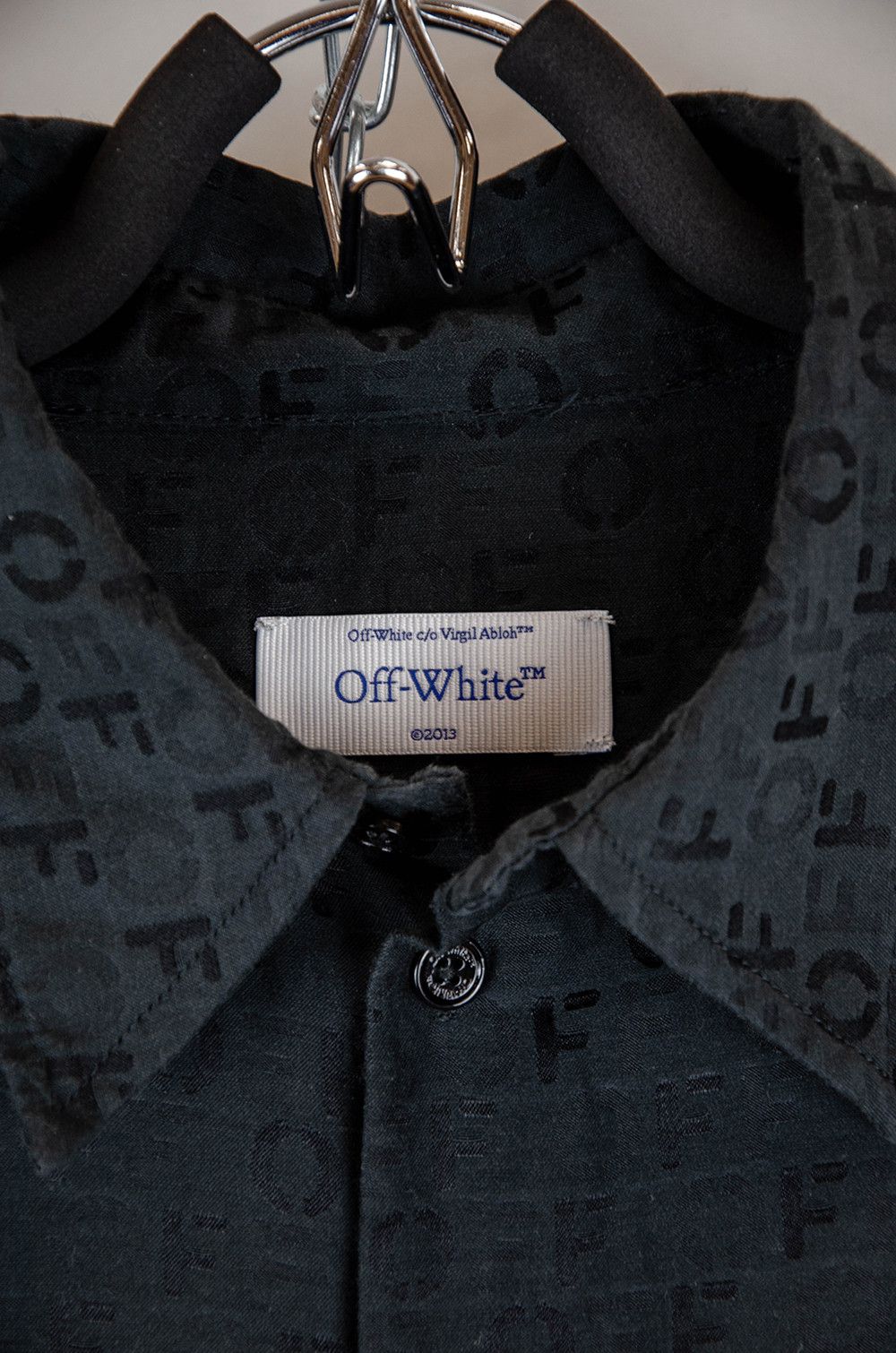 Off-White Off-White Monogram Silk Shirt Dress – Size IT42 Size M / US 6-8 / IT 42-44 - 6 Thumbnail