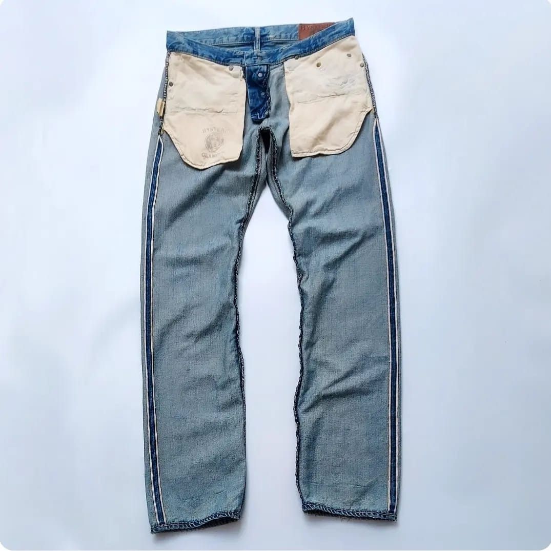 Hysteric Glamour × Japanese Brand × Vintage Hysteric Glamour Search And Destroy Selvedge Denim Pants Size US 30 / EU 46 - 3 Thumbnail