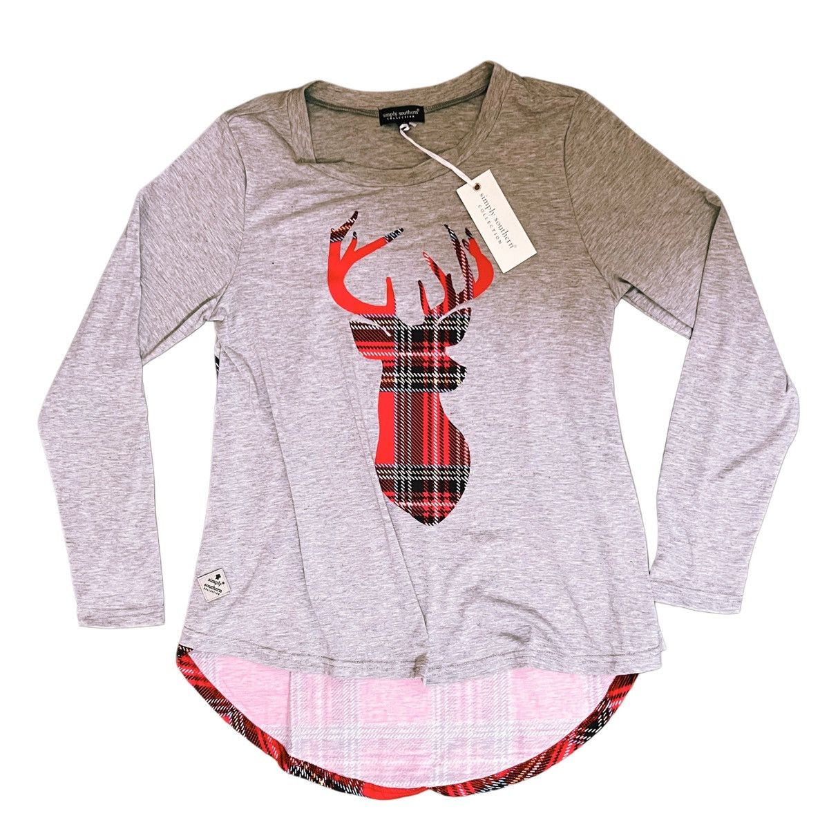 Southern Tide Simply Southern oh Deer Plaid Hi Low pajamas cozy tunic free Size S / US 4 / IT 40 - 19 Thumbnail