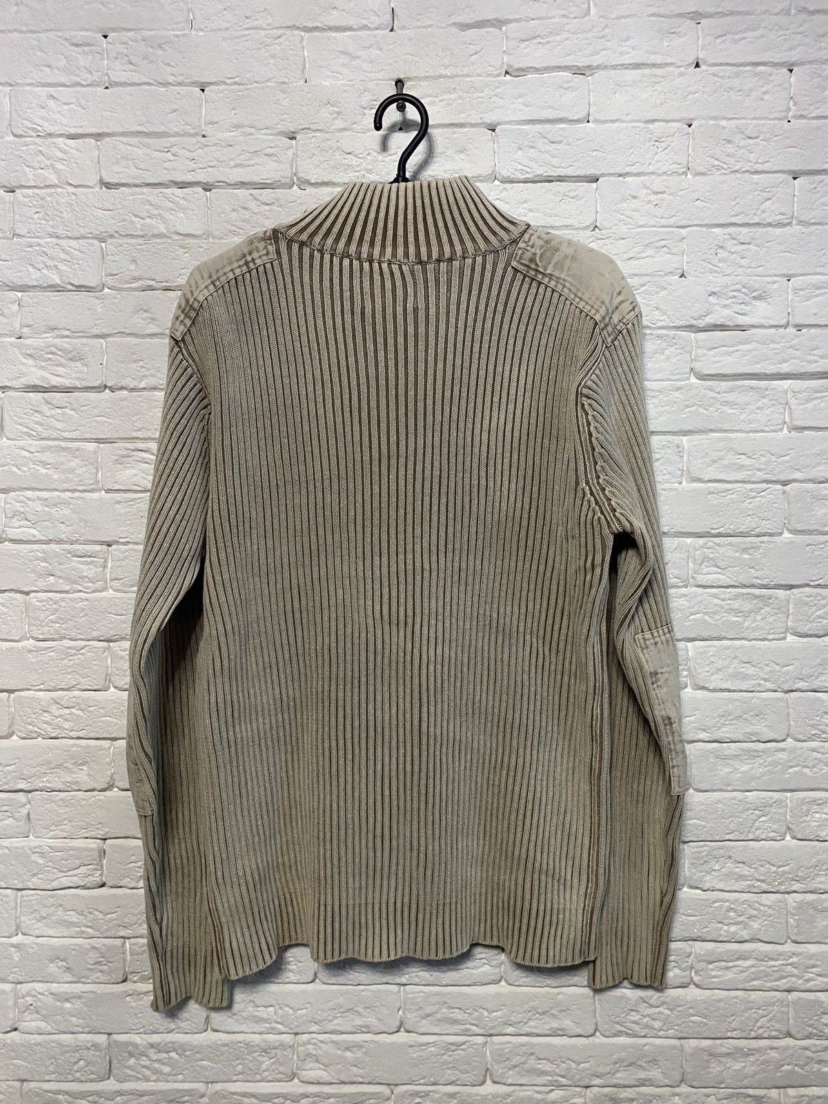 Japanese Brand Vintage Avant Gard Y2K Sweater Opium Style 1/4 Zip Size US XL / EU 56 / 4 - 4 Thumbnail