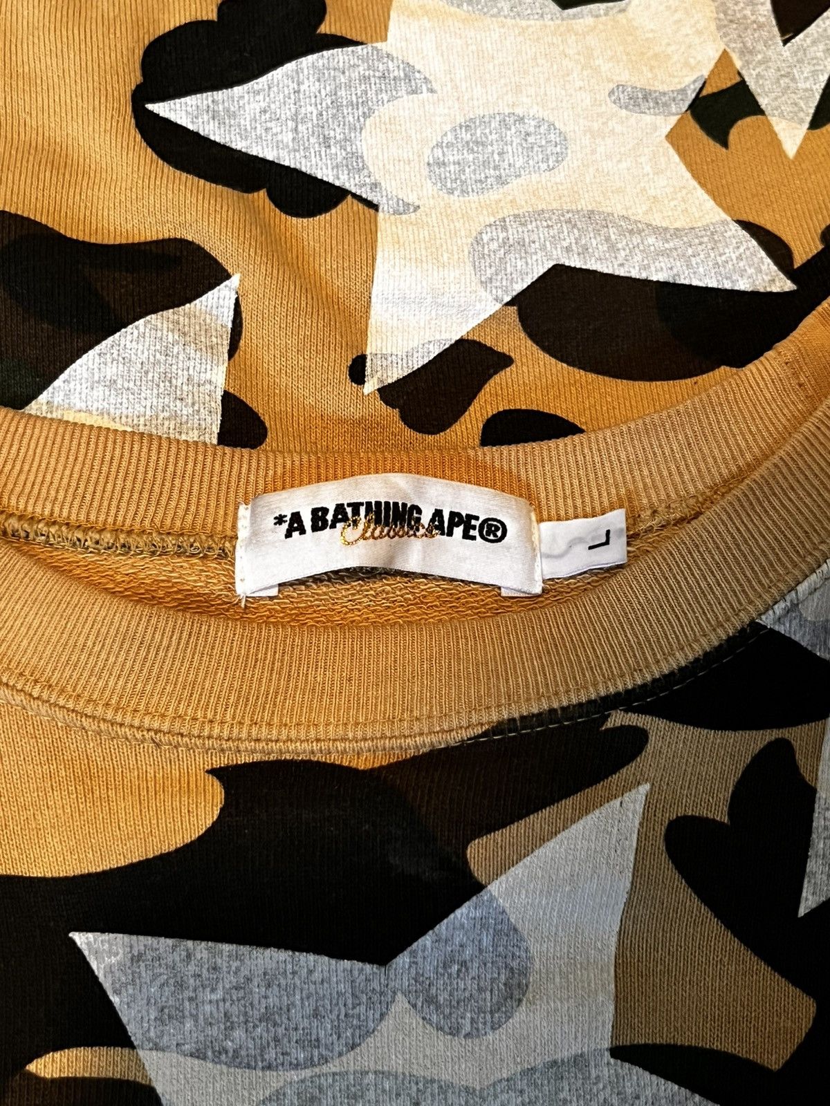 Bape Bape / A Bathing Ape 1st Camo Bapesta Crewneck Size US L / EU 52-54 / 3 - 4 Thumbnail