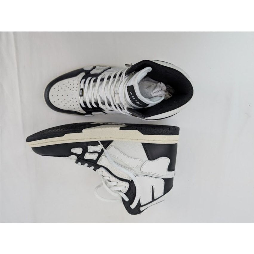Amiri o1rshd1 Skel Hi Top Sneaker in Black / White Size US 11 / EU 44 - 1 Thumbnail