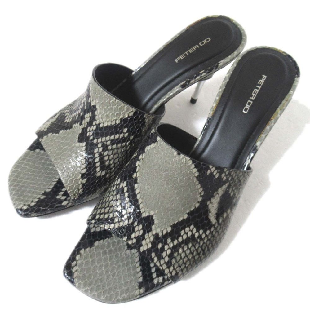 Other Other Peter Do Python Leather High Heel Mule Sandals Leather Shoes DUTY FREE for USA Size ONE SIZE - 1 Thumbnail