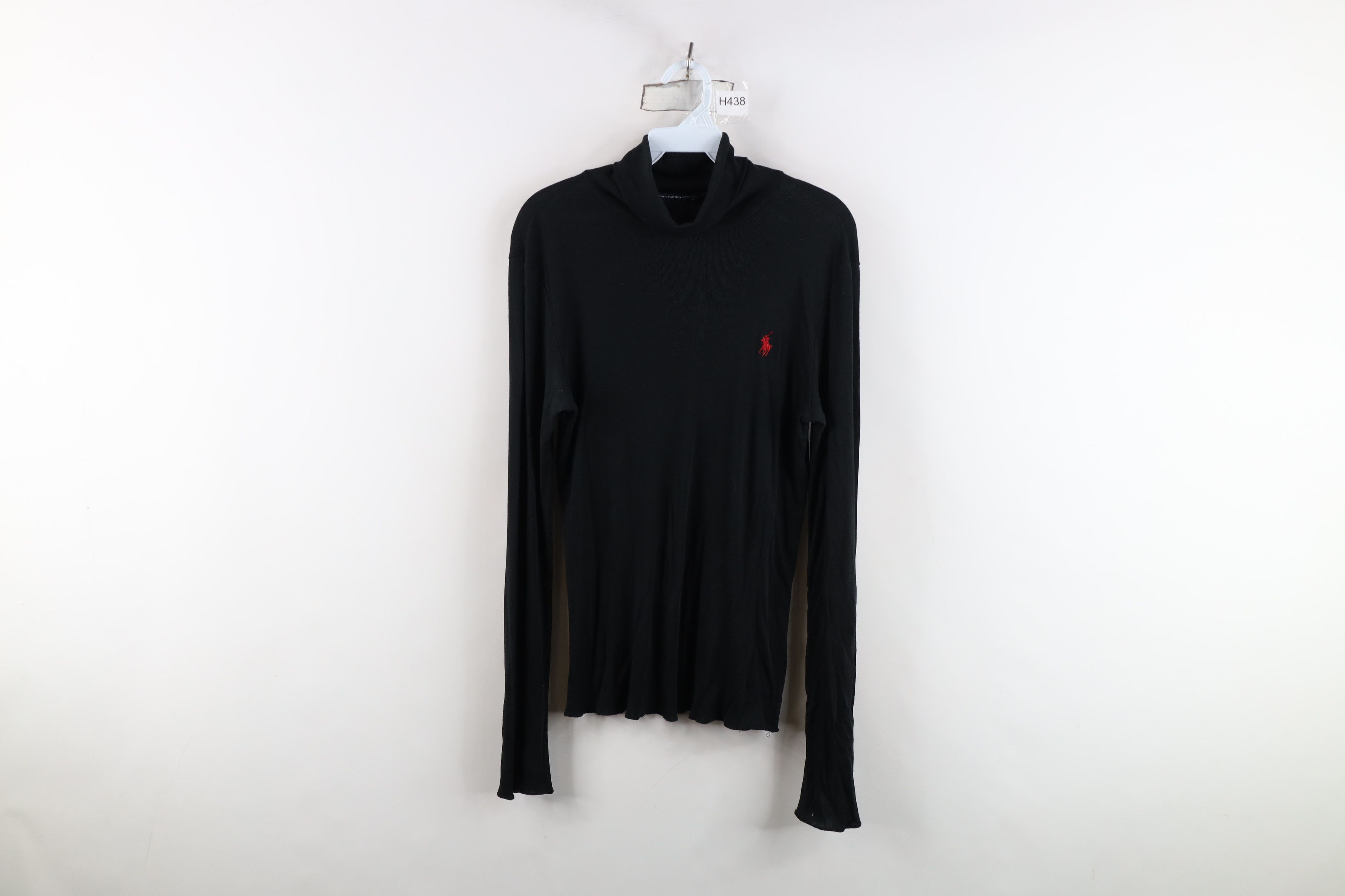 Ralph Lauren Vintage 90s Ralph Lauren Thermal Knit Turtleneck T-Shirt Size L / US 10 / IT 46 - 1 Thumbnail
