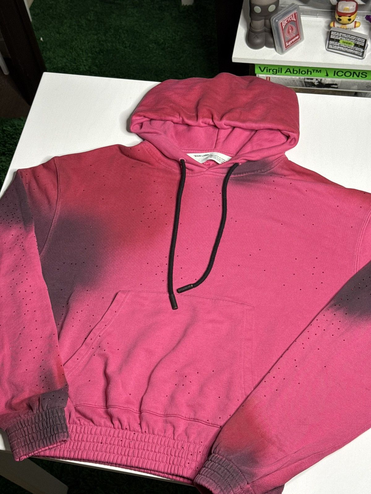Off-White *RARE* Off-White Spray Hoodie “Fuchsia” [S] PREOWNED Size US S / EU 44-46 / 1 - 1 Thumbnail