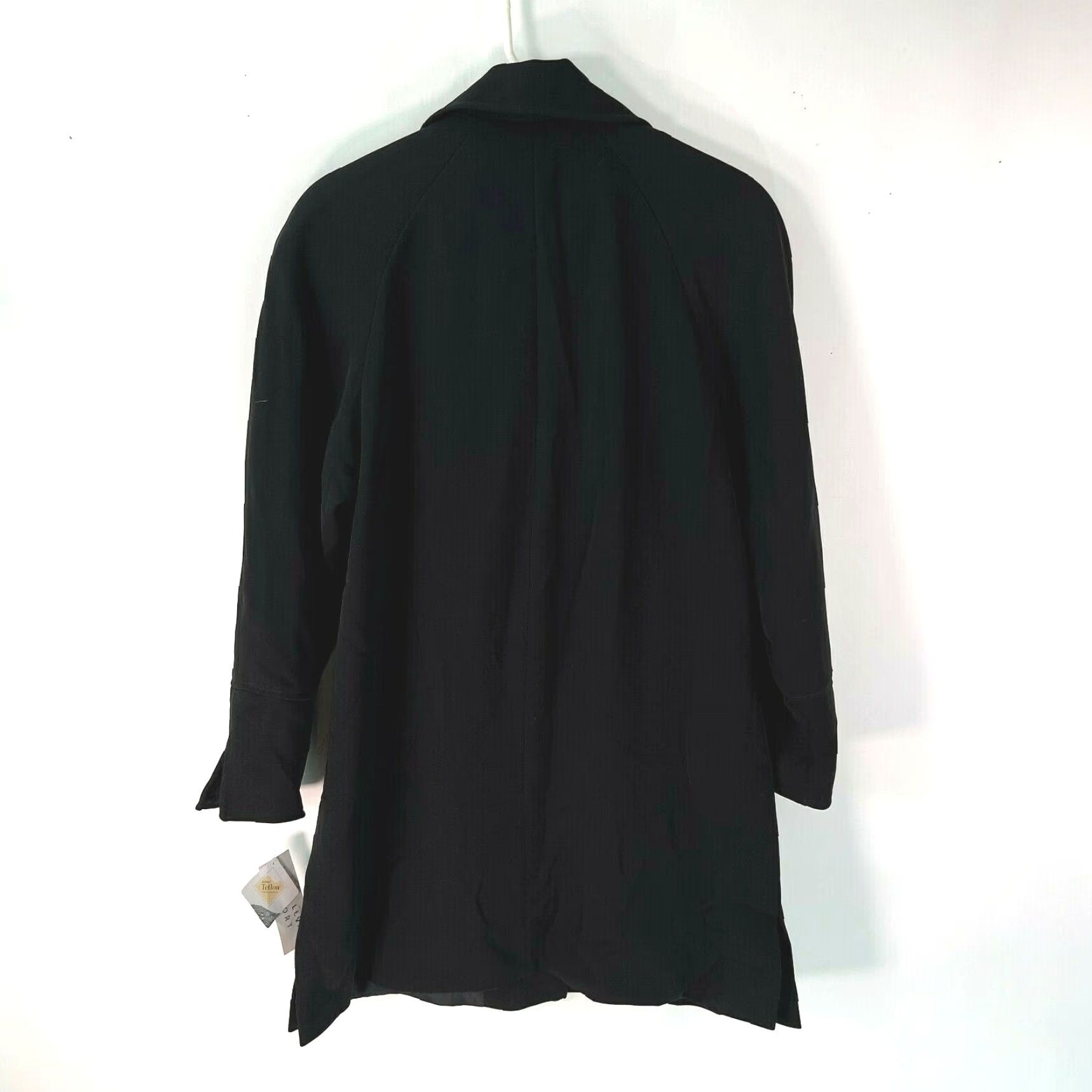 Vintage Larry Levine Sport Womens 97717M Long Sleeves Black Overcoat Jacket Size Small Size S / US 4 / IT 40 - 2 Thumbnail
