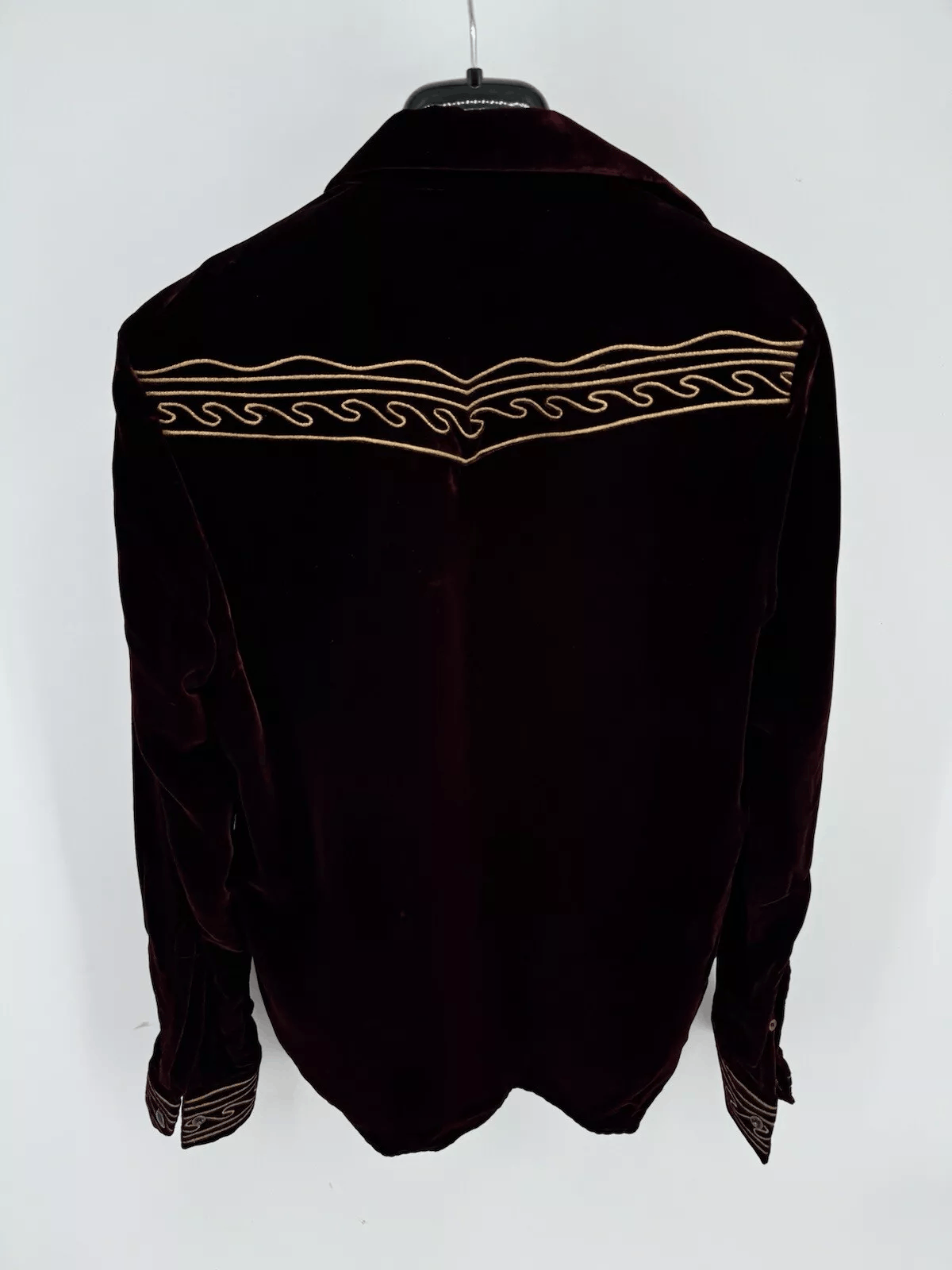 Yves Saint Laurent Saint Laurent Velour Shirt Size 38 / 15 Medium Size US M / EU 48-50 / 2 - 2 Thumbnail