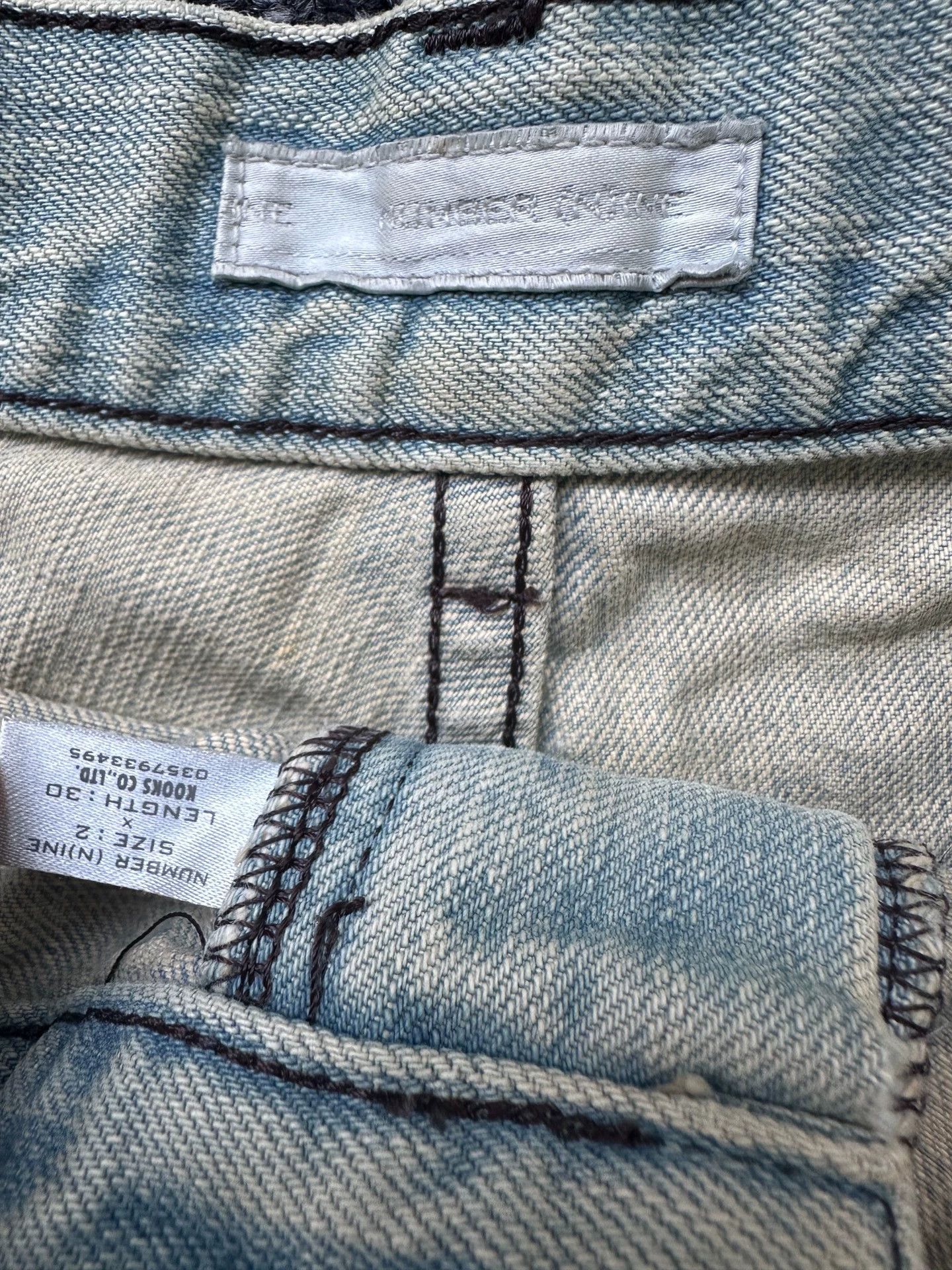Number (N)ine (n)ine 02ss mud-dyed indigo jeans size 2 Size US 32 / EU 48 - 5 Thumbnail