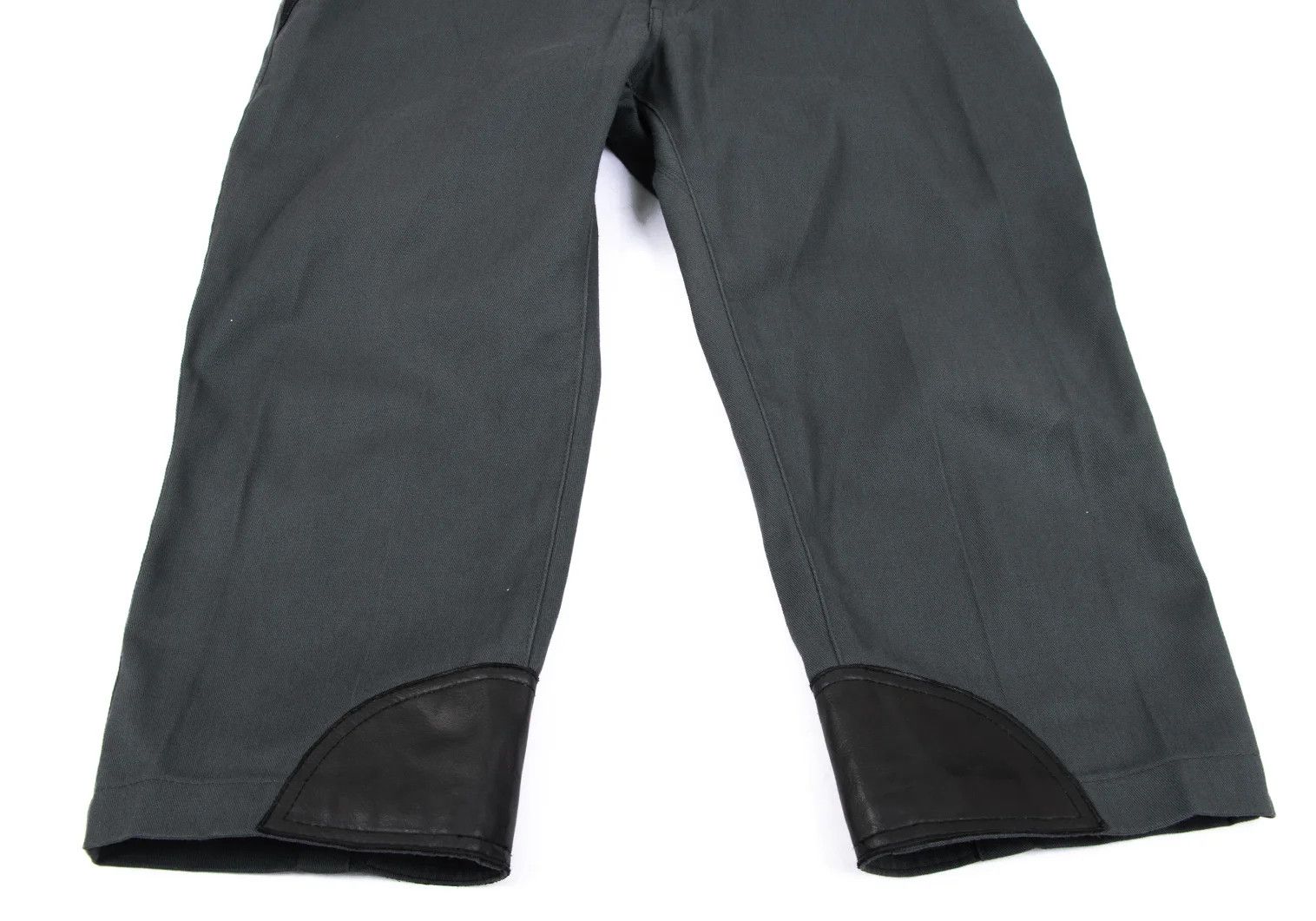 Junya Watanabe Leather Patch Cropped Tapered Pants in Charcoal M Size US 38 / EU 54 - 9 Thumbnail