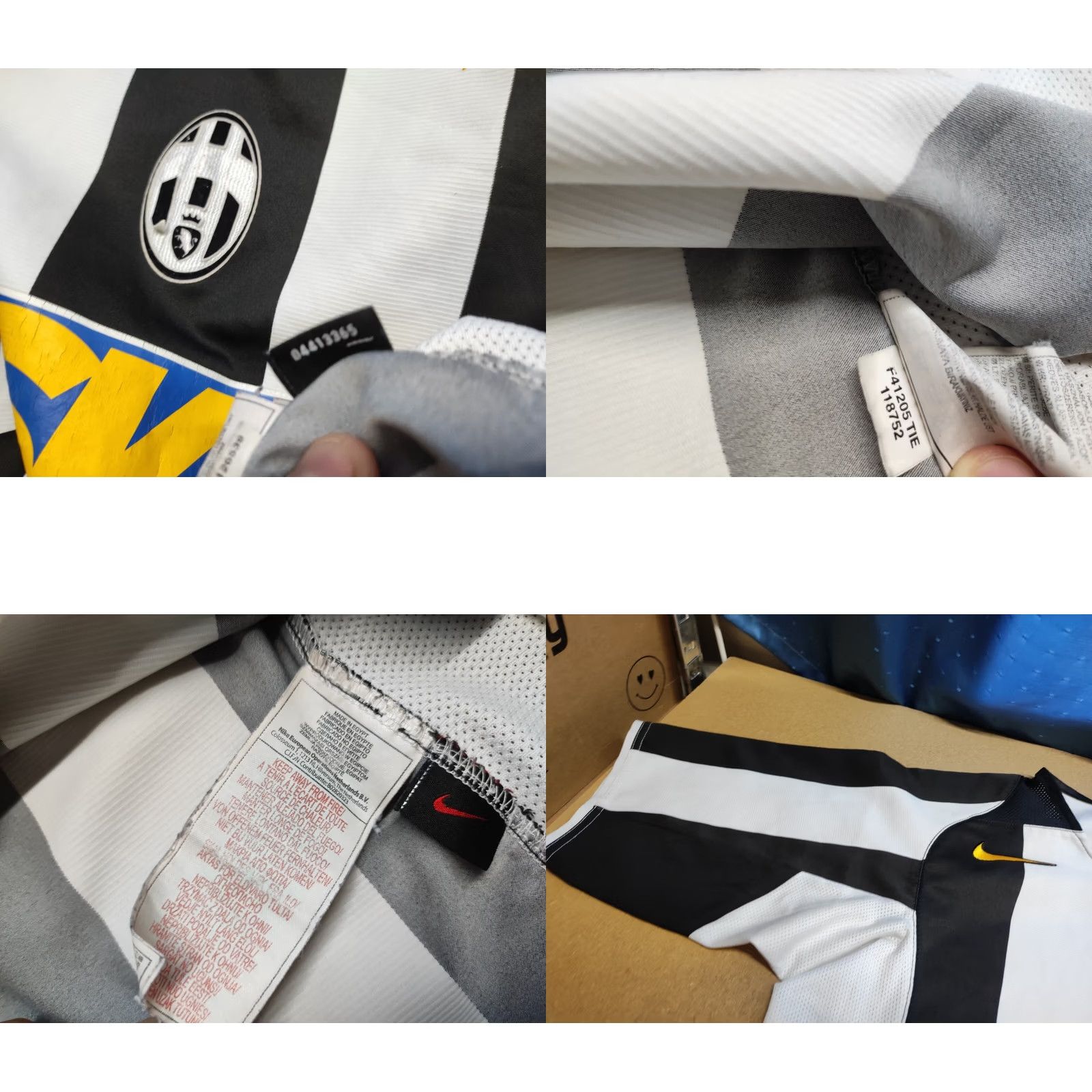 Nike Juventus 2004 2005 Home Mens Football Jersey Nike Shirt M Multicolor Short Sleeve Jersey Size US M / EU 48-50 / 2 - 9 Thumbnail