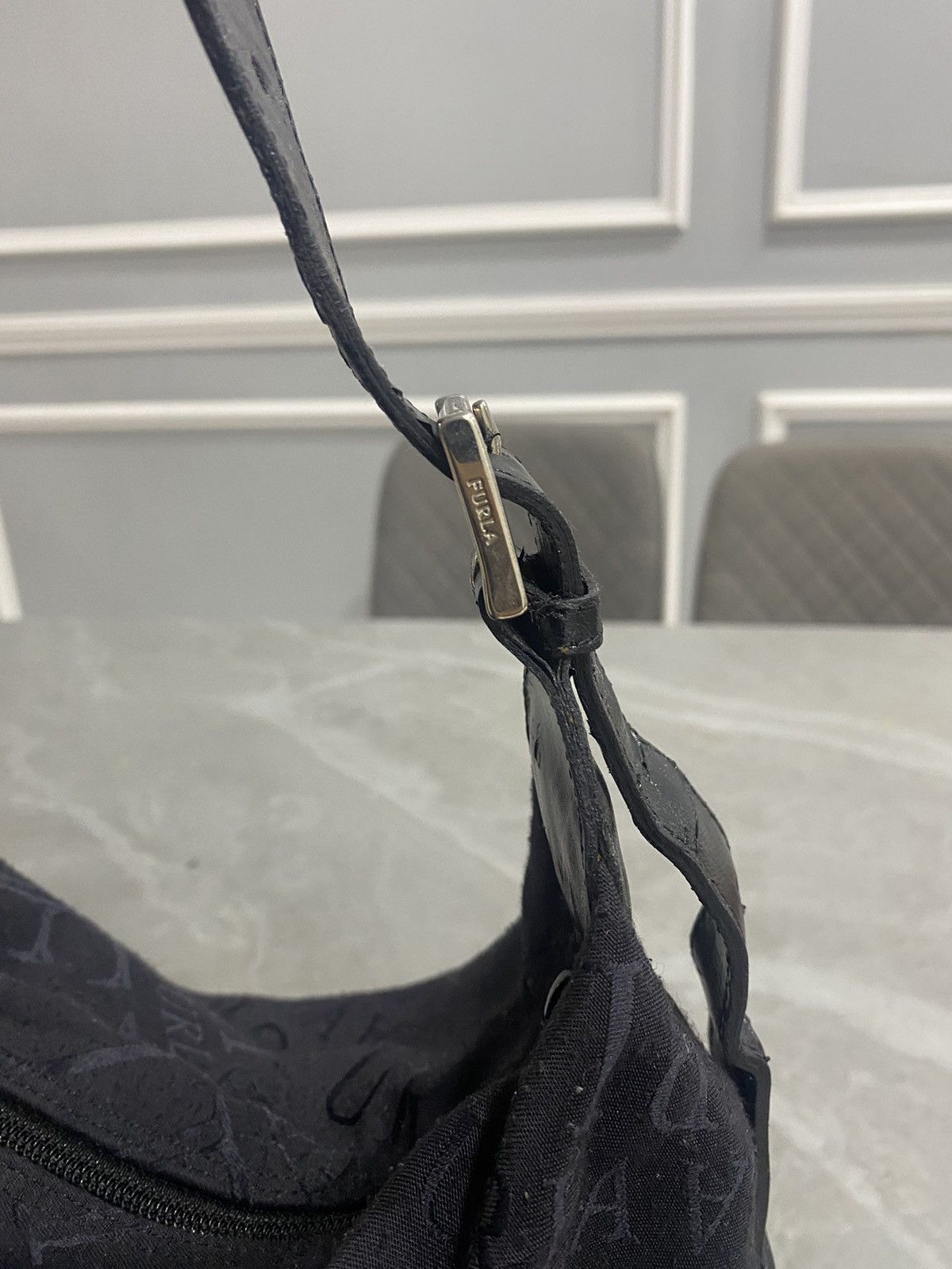 Furla FURLA BLACK MONOGRAM SHOULDER BAG Size ONE SIZE - 23 Thumbnail