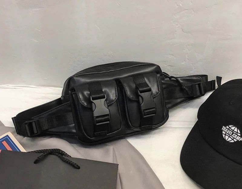 Japanese Brand Y2k side shoulder belt fanny pack sling bag military Size ONE SIZE - 6 Thumbnail