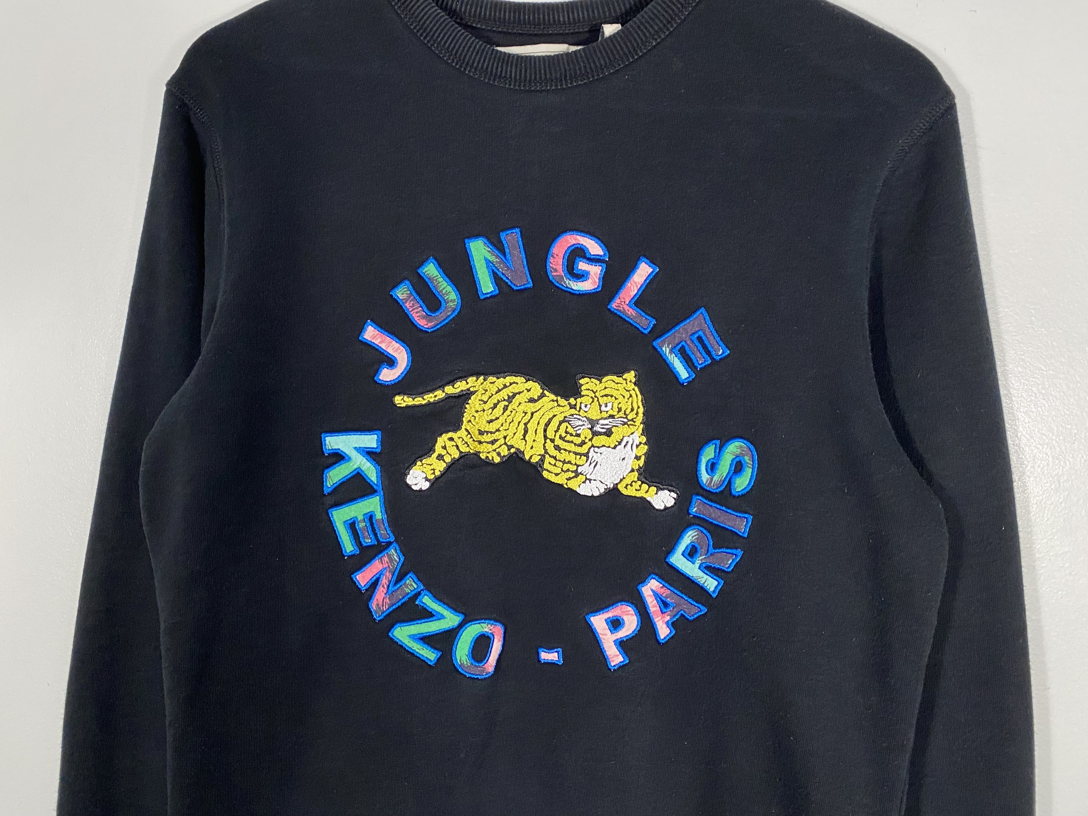 H&M × Kenzo KENZO x H&M Round Neck Jungle Kenzo Sweatshirt Black Size US S / EU 44-46 / 1 - 3 Thumbnail