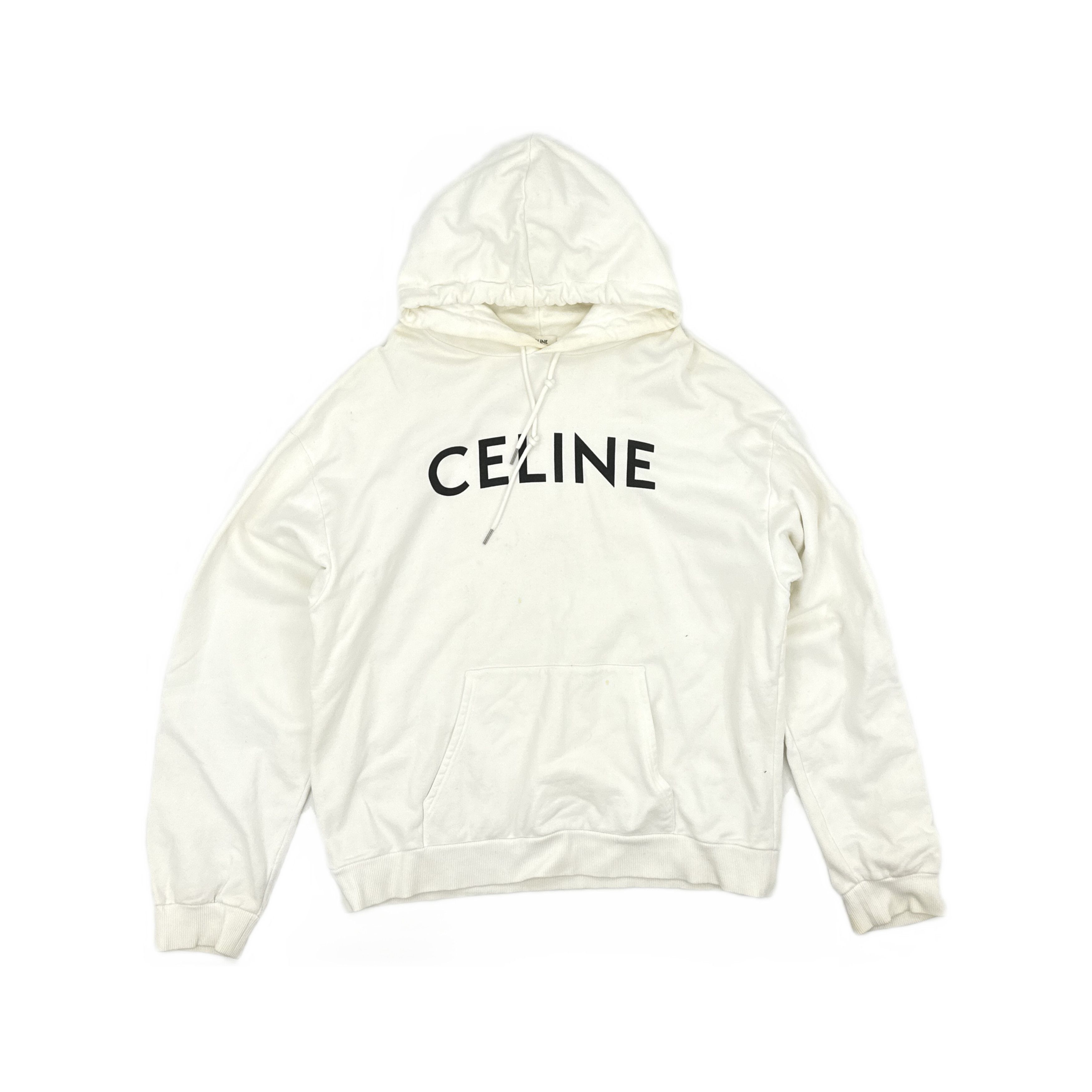 Celine Celine Logo Hoodie Size XXL Size US XXL / EU 58 / 5 - 1 Thumbnail