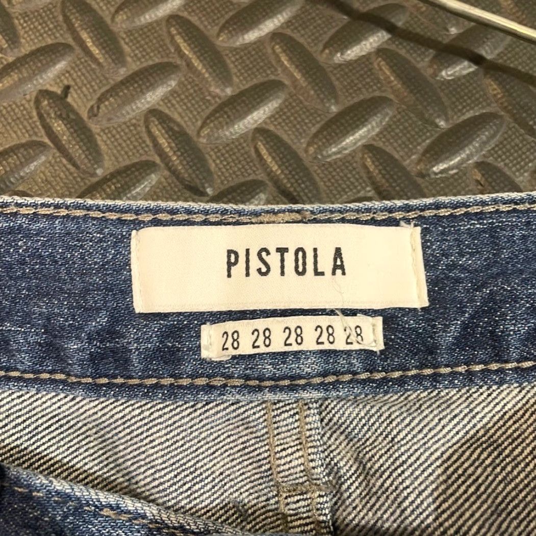 Pistola PISTOLA Distressed Jeans High Rise Ripped Frayed Hem Denim Blue Women’s Size 28 Ankle Jeans Womens Blue 28 Size 28" / US 6 / IT 42 - 5 Thumbnail