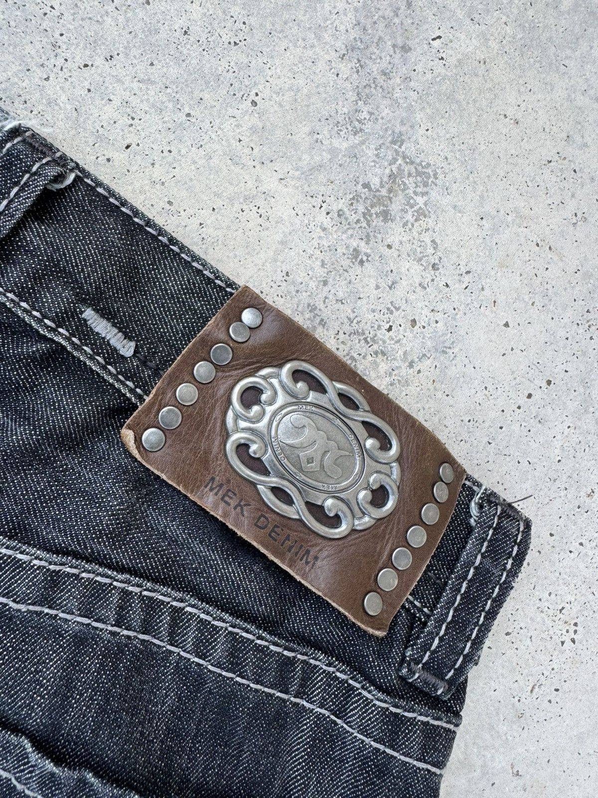 Mek Denim 2000s MEK Denim y2k Baggy Jeans jnco style Size US 32 / EU 48 - 4 Thumbnail