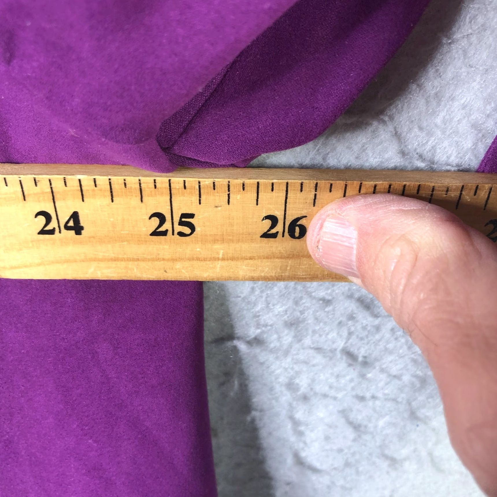 Vintage Maggie Barnes Jacket Womens 3X Purple Faux Suede Leopard Lined Button Front Size XXL / US 16-18 / IT 52-54 - 3 Thumbnail