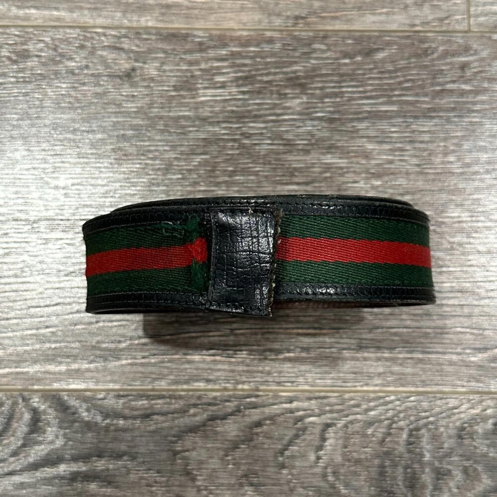 Gucci Gucci Leather and Fabric Belt – No Buckle – 5/10 Condition Size ONE SIZE - 2 Thumbnail