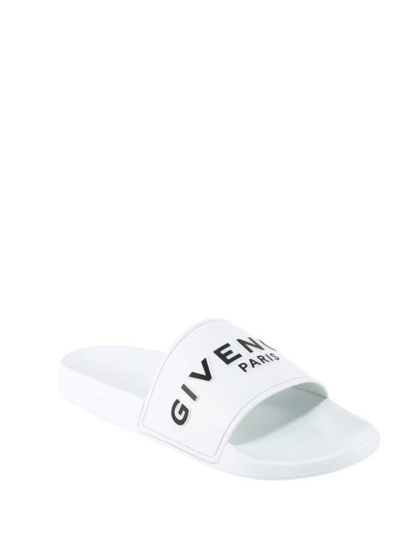 Givenchy o1lv12m1025 Slide Flat Sandals in White Size US 8 / EU 41 - 2 Thumbnail