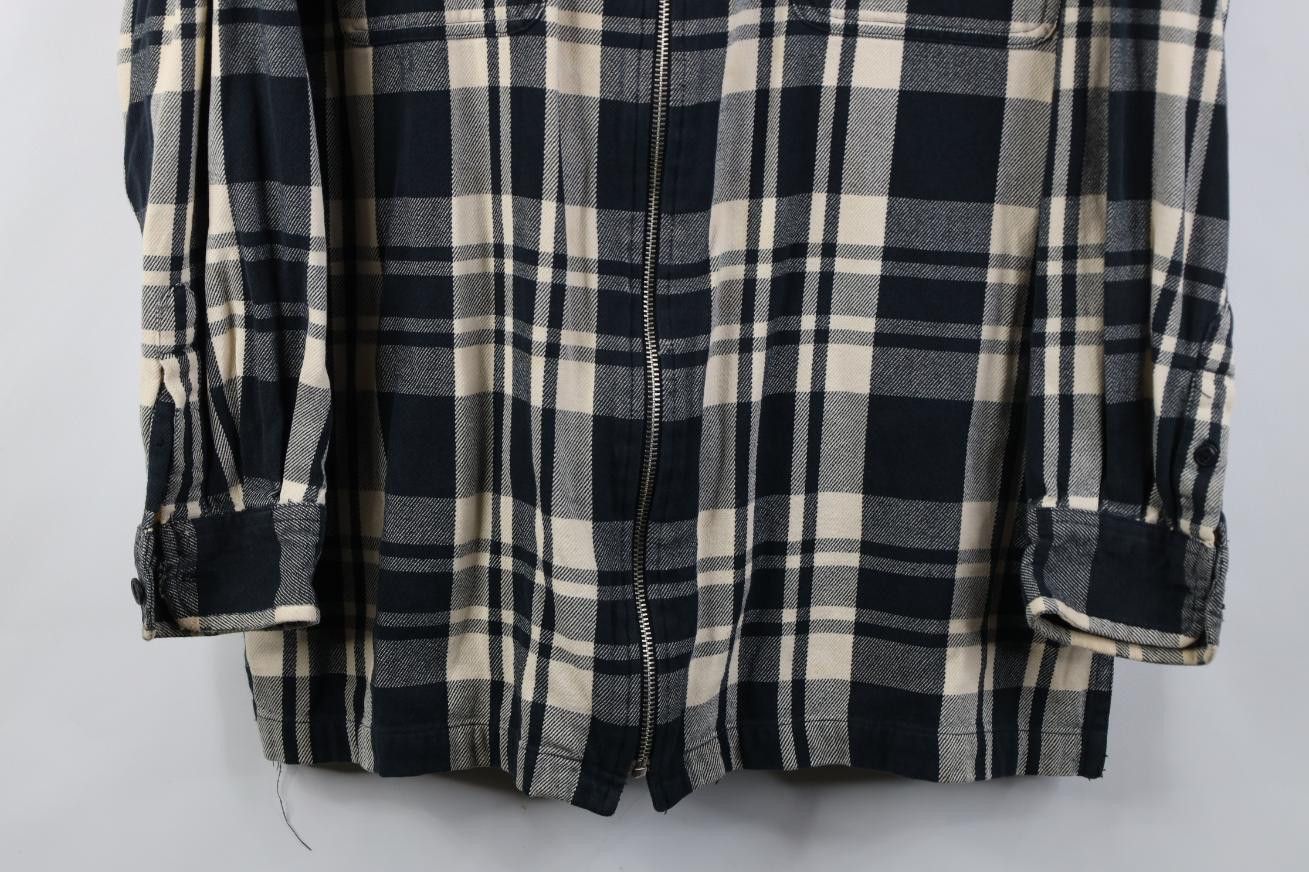 Polo Ralph Lauren Vintage 90s Ralph Lauren Spell Out Flannel Shirt Zip Jacket Size M / US 6-8 / IT 42-44 - 3 Thumbnail