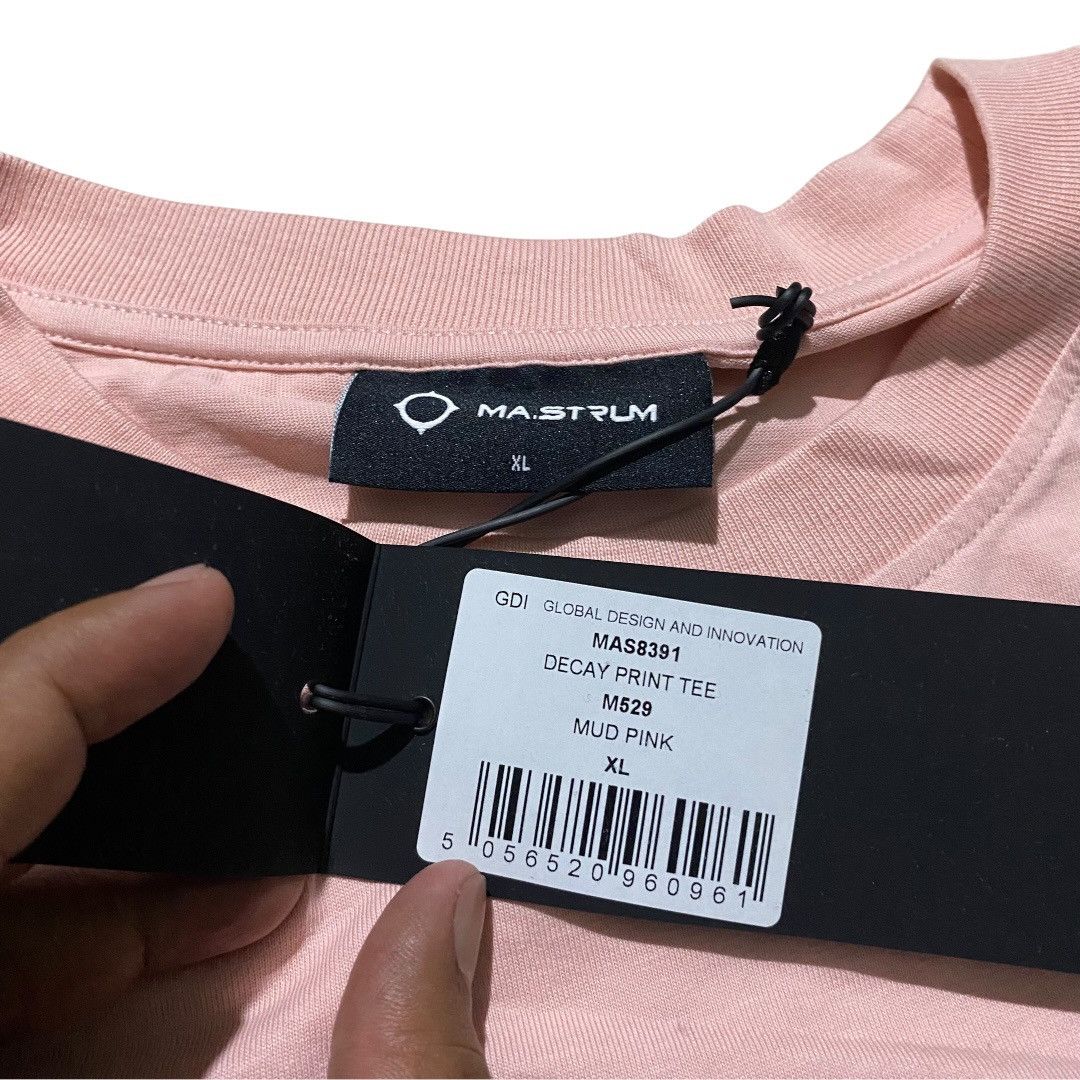 MA.STRUM Ma.strum decay print mud pink tee XL Size US XL / EU 56 / 4 - 5 Thumbnail