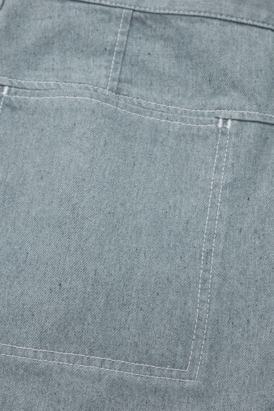 Cos Cos Mens Organic Cotton Denim Cargo Trousers 34 Light blue Size US 34 / EU 50 - 3 Thumbnail