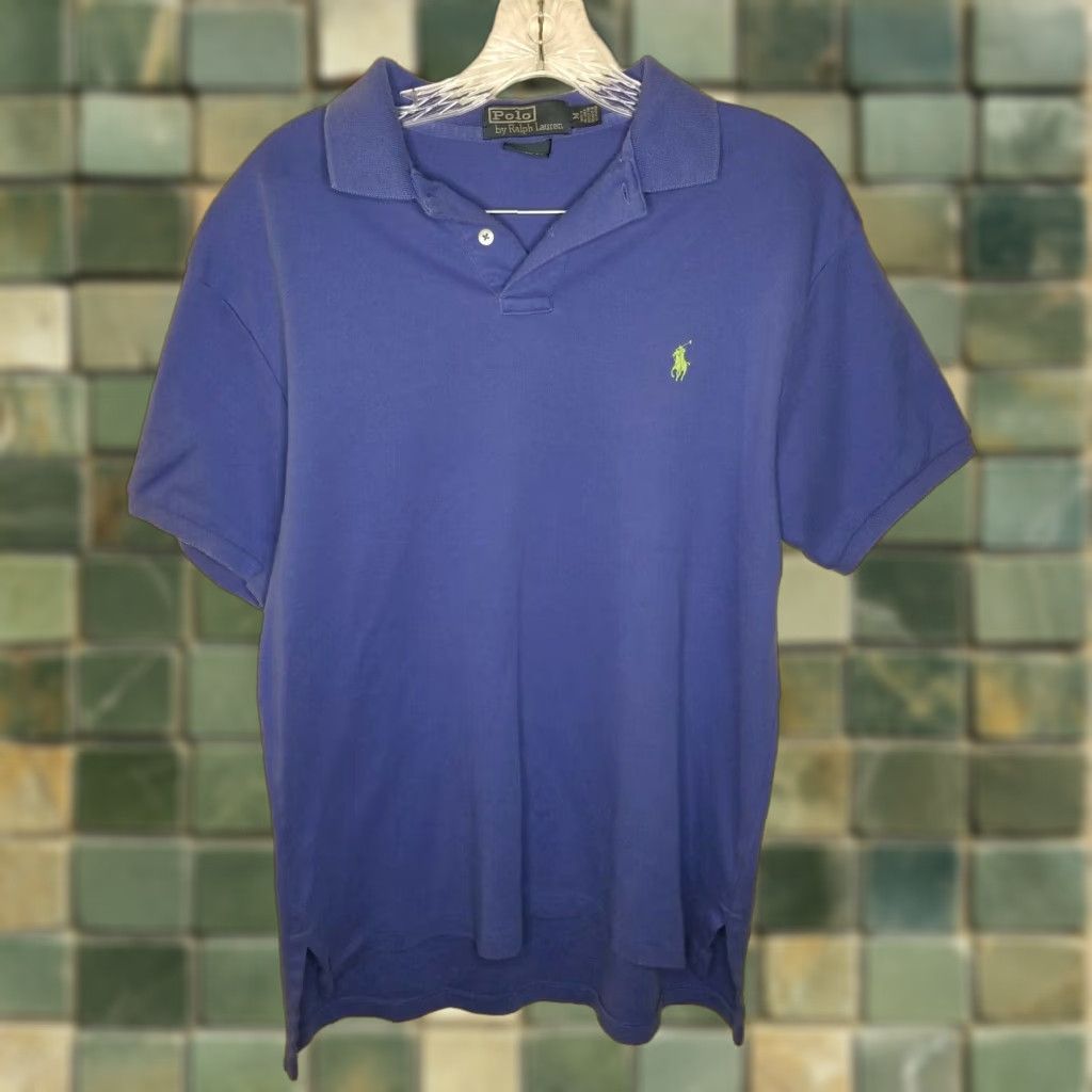 Polo Ralph Lauren Polo Ralph Lauren Custom Fit Blue Short Sleeve Polo Shirt Mens Size M Size US M / EU 48-50 / 2 - 1 Thumbnail