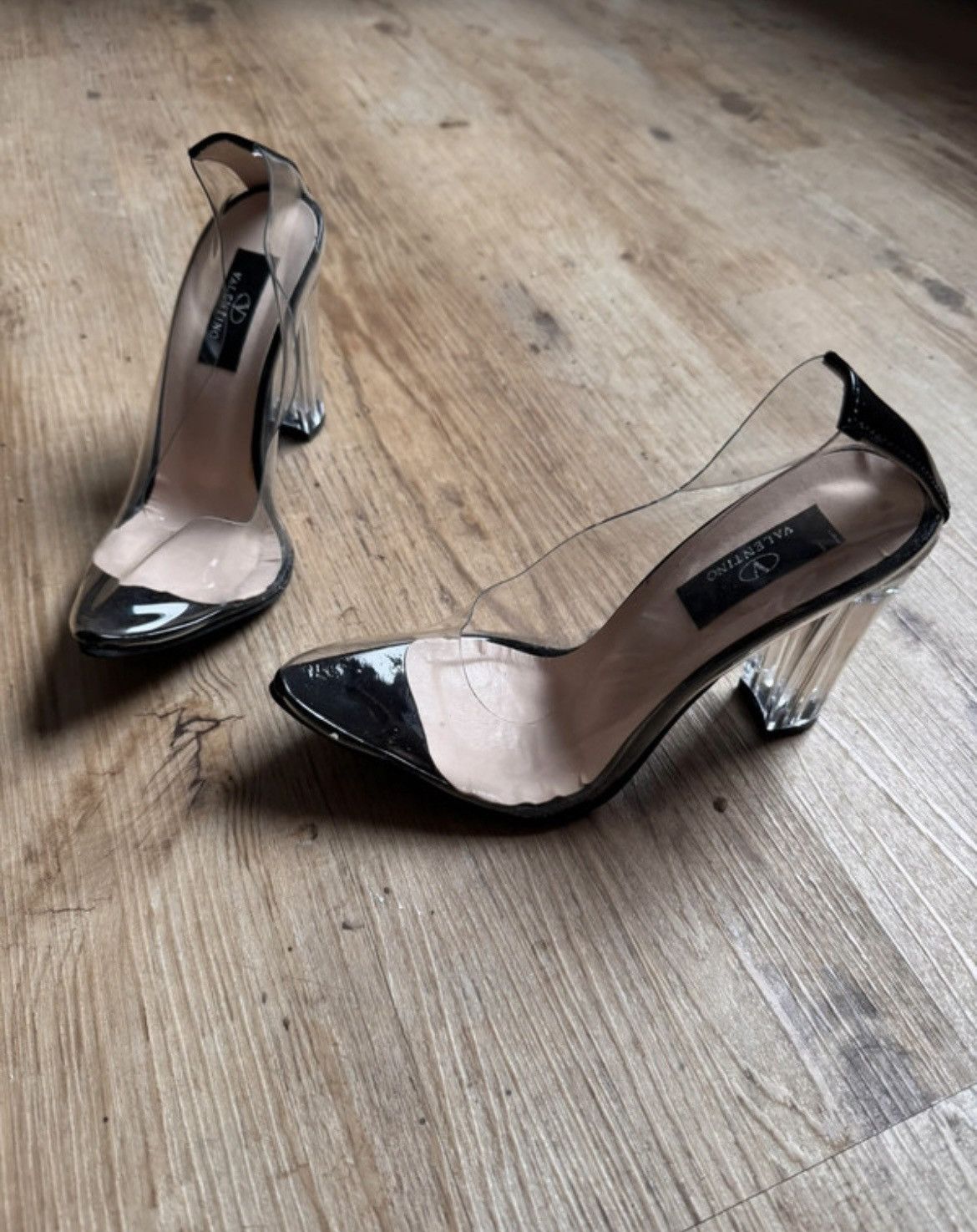 Valentino Valentino vintage transparent heels Size US 5 / IT 35 - 7 Thumbnail