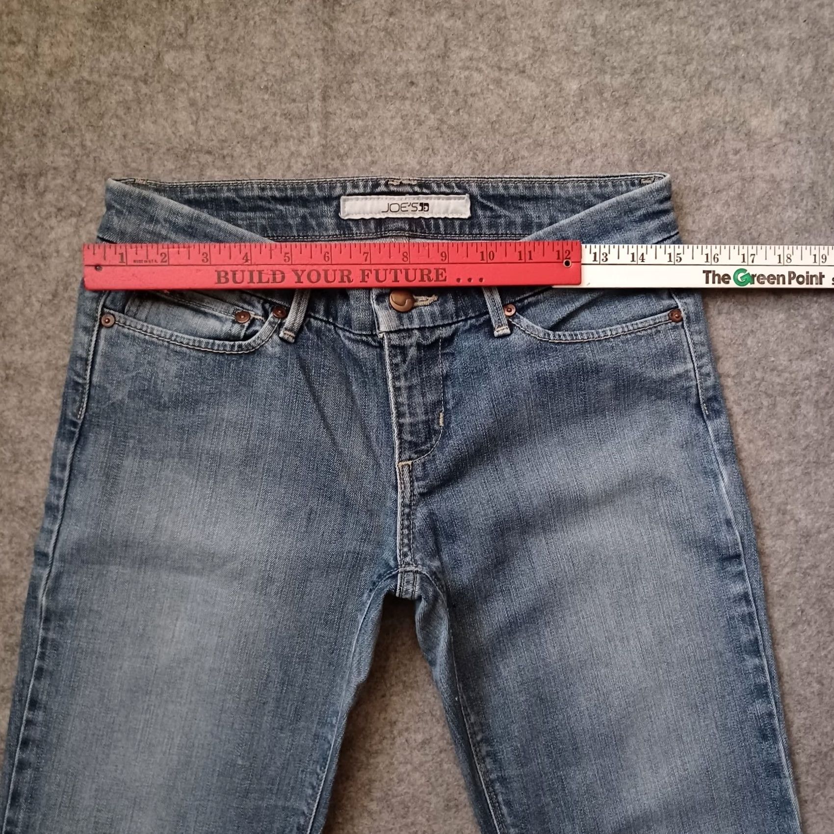 Vintage Joes Jeans Womens Jeans W28 Blue Boot Cut Mid Rise Medium Wash Distressed Ladies Size 28" / US 6 / IT 42 - 7 Thumbnail