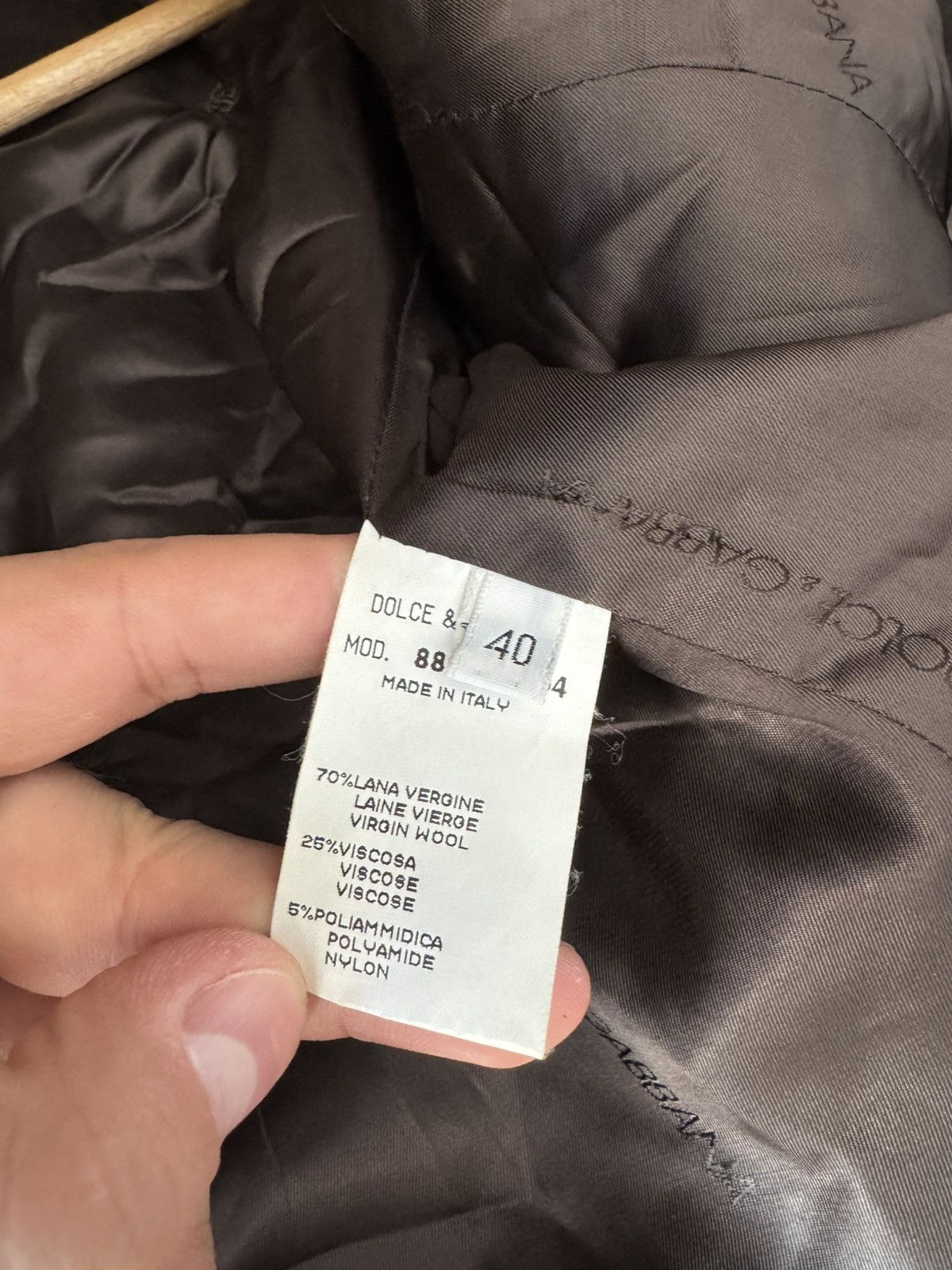 Dolce & Gabbana × Vintage Dolce & Gabbana Vintage Wool Balzer Size S / US 4 / IT 40 - 7 Thumbnail