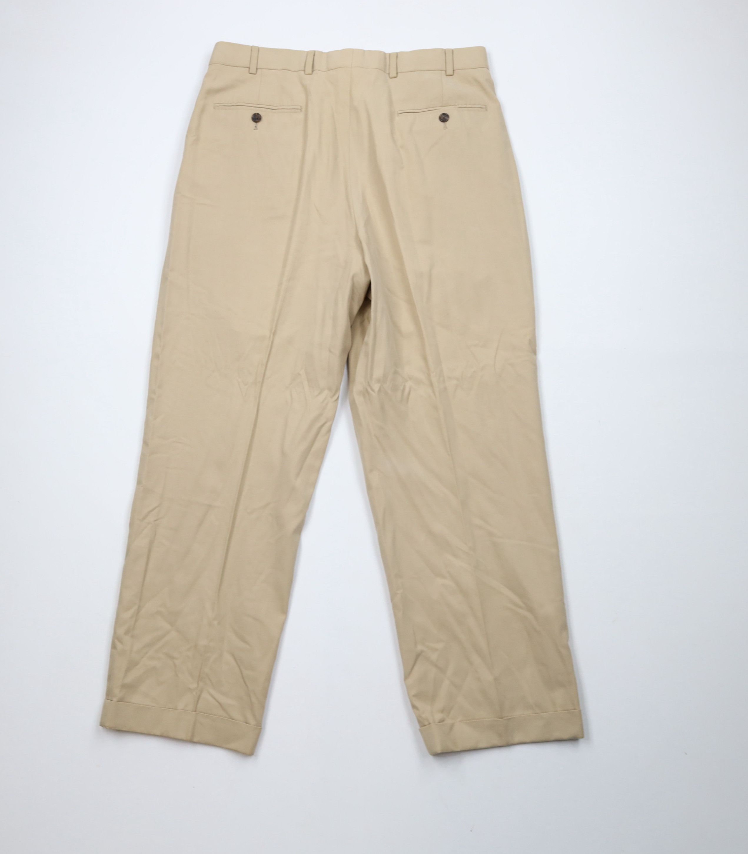 Brooks Brothers × Vintage Vintage 90s Brooks Brothers Country Club Chino Pants Beige Size US 34 / EU 50 - 9 Thumbnail