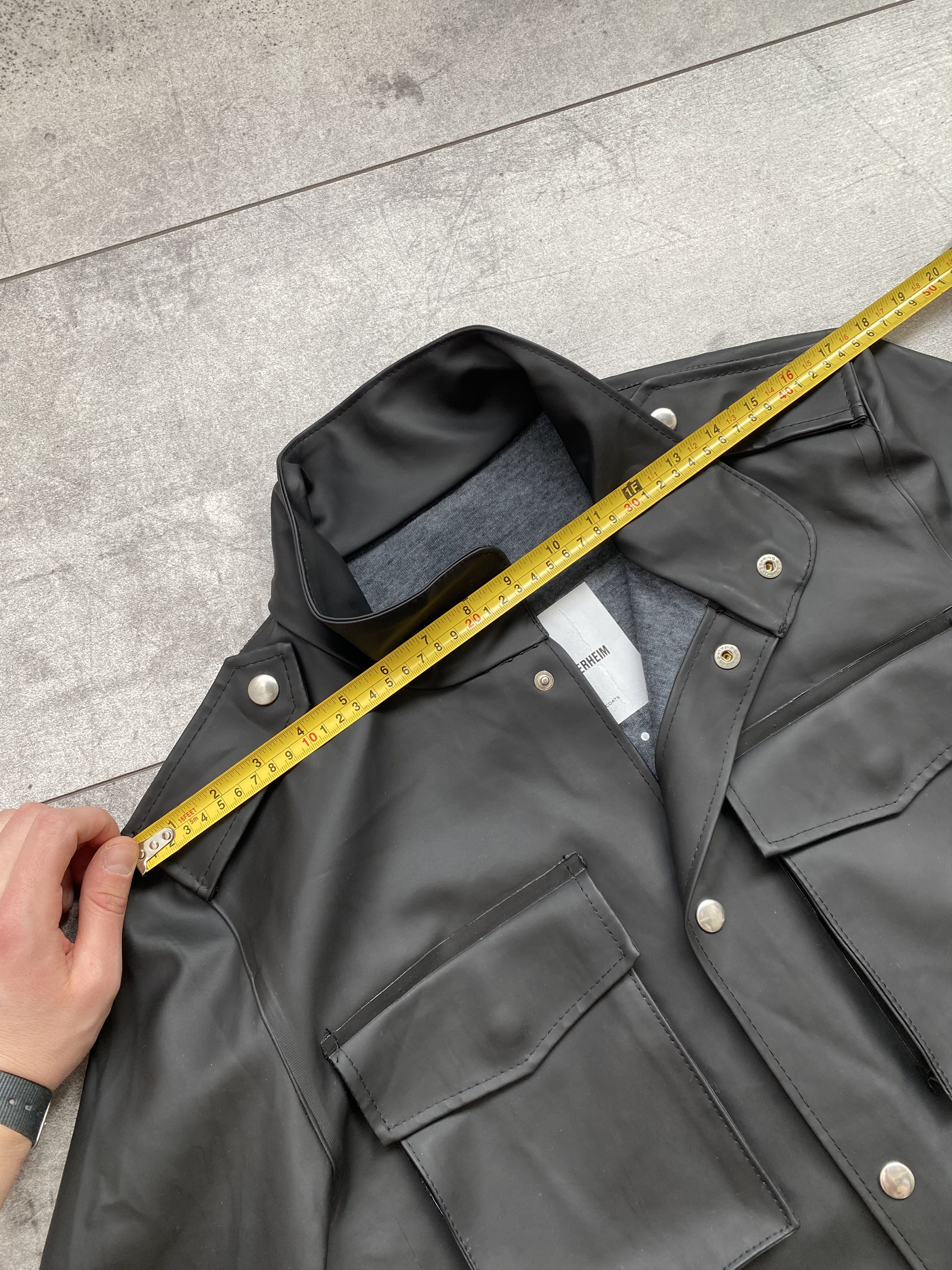 Stutterheim STUTTERHEIM Stockholm M-65 Rain Coat Black Size US M / EU 48-50 / 2 - 11 Thumbnail