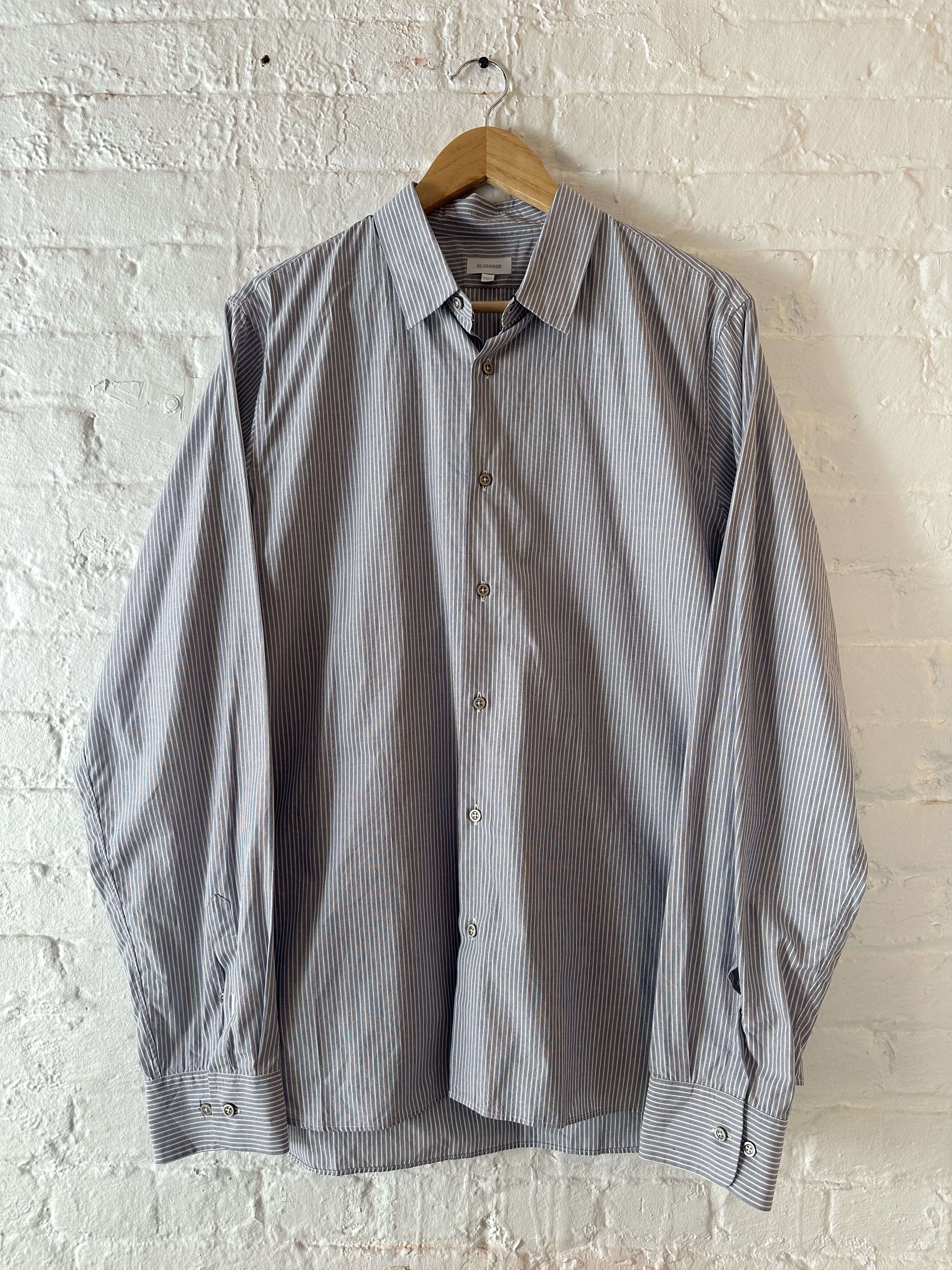 Jil Sander Jil Sander Striped Button Up Shirt Size US M / EU 48-50 / 2 - 1 Thumbnail