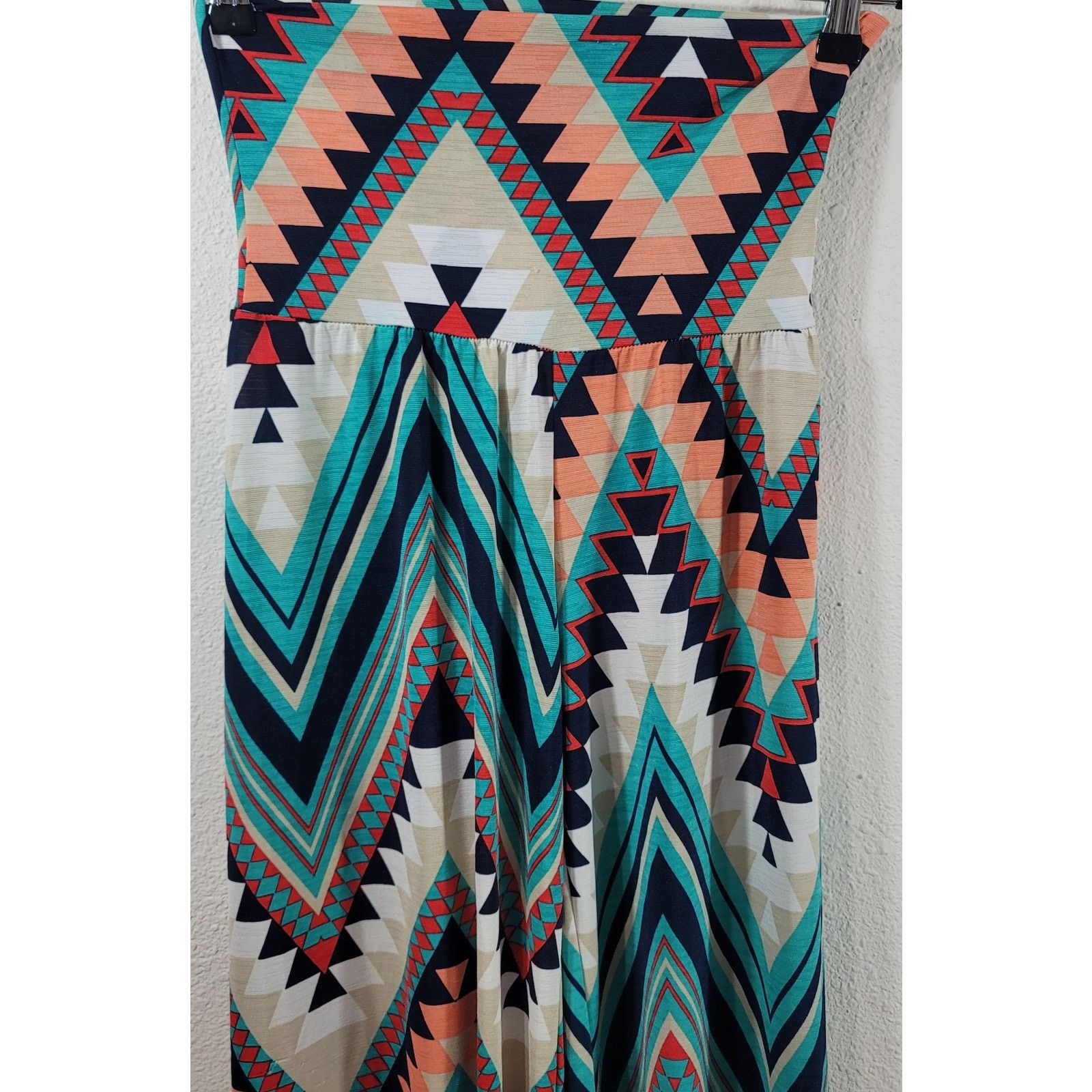 Other Style Rack Green Orange Aztec Harem Wide Leg Pants Small Size 28" / US 6 / IT 42 - 6 Thumbnail
