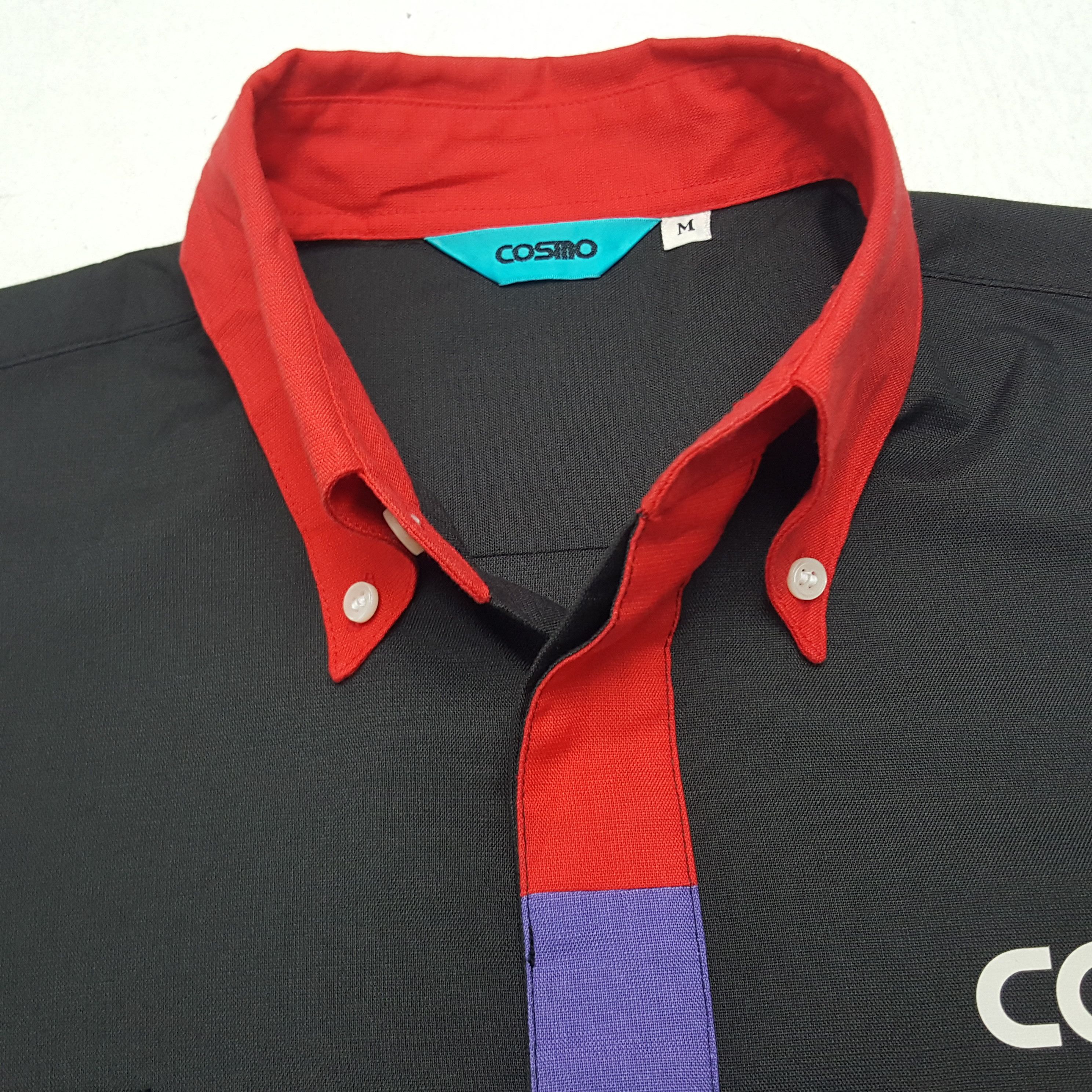 Japanese Brand × Vintage Vintage Cosmo Japanese Racing Work Shirt Button Up Size US L / EU 52-54 / 3 - 4 Thumbnail