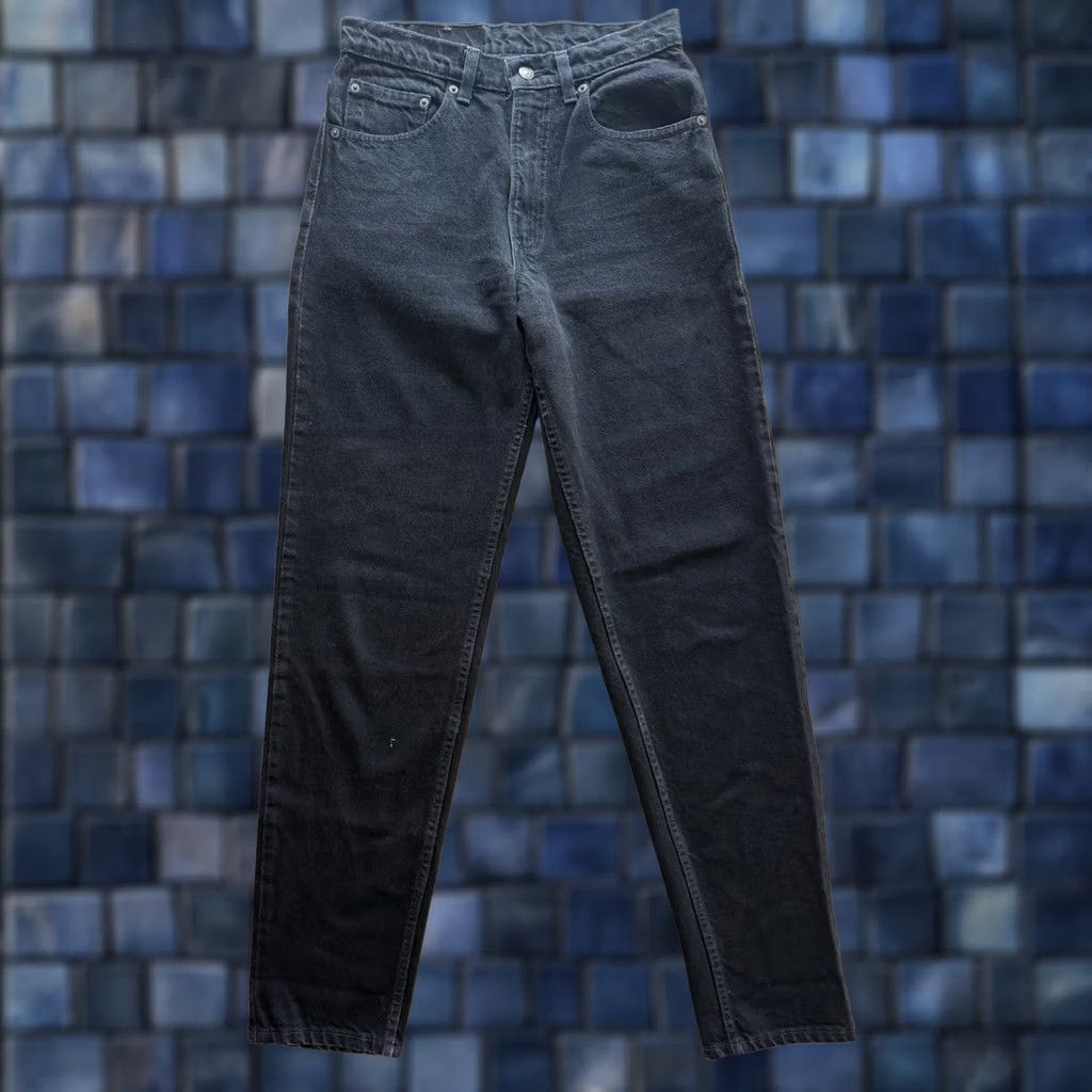 Levi's VTG Levi's 550 Jeans 31x34 Black Relaxed Fit Tapered 90s Mens Womens 29x33 Denim Cotton Button Zip 5-Pocket Logo USA Size 24" / US 00 / IT 34 - 1 Thumbnail