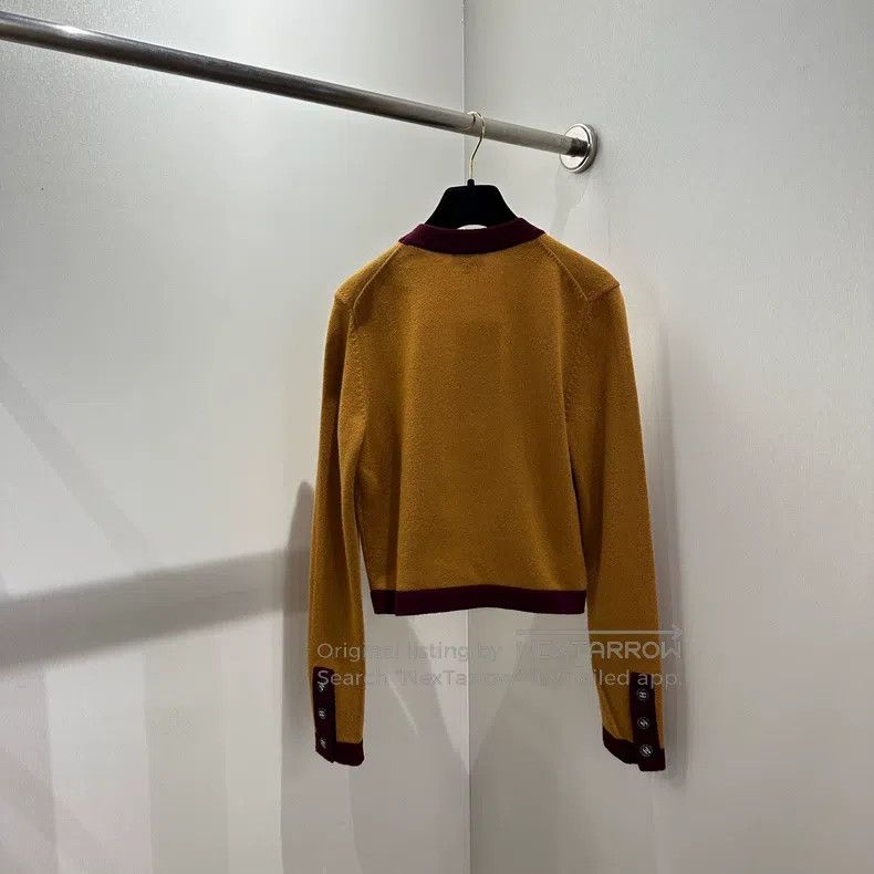 Chanel Chanel 21K orange cashmere cardigan coat Size XS / US 0-2 / IT 36-38 - 2 Thumbnail