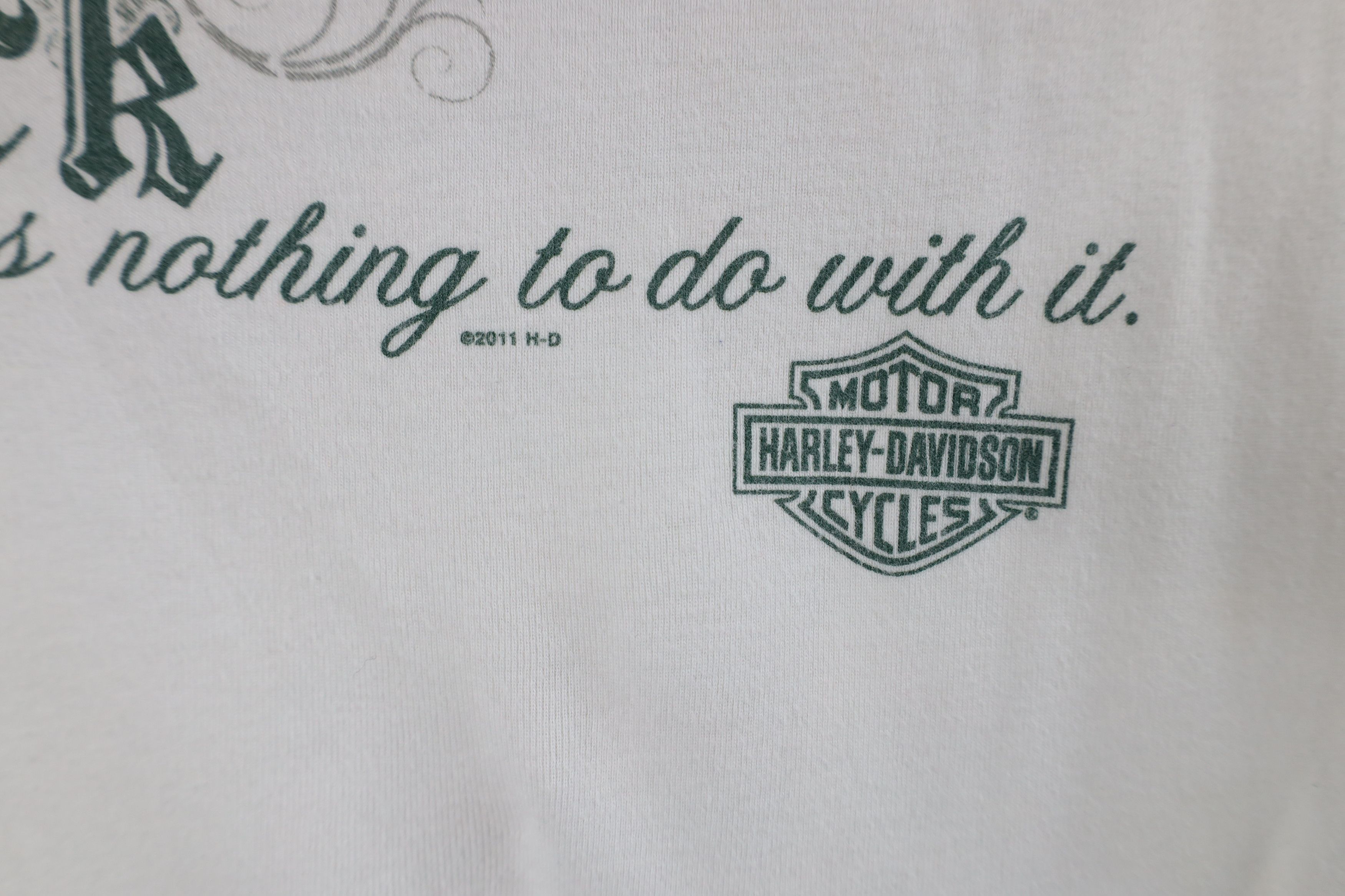Harley Davidson × Vintage Vintage Y2K Harley Davidson Knit Lucky Shamrock T-Shirt Size US L / EU 52-54 / 3 - 9 Thumbnail