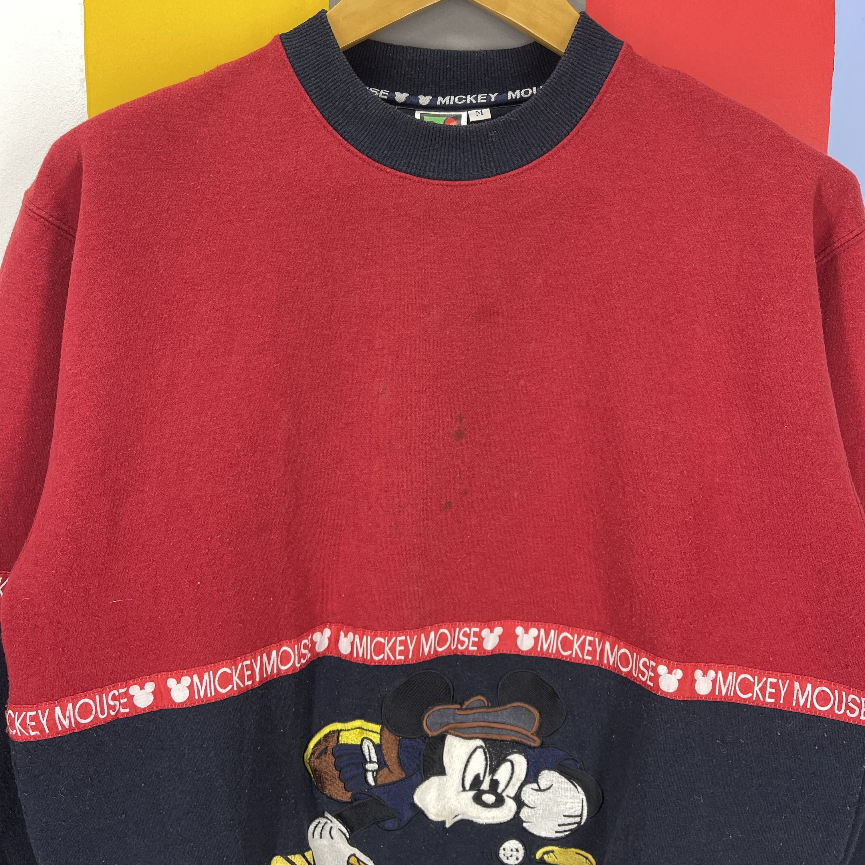 Disney Vintage MICKEY MOUSE Nice Design Sweatshirt #1995/13 Size US M / EU 48-50 / 2 - 2 Thumbnail