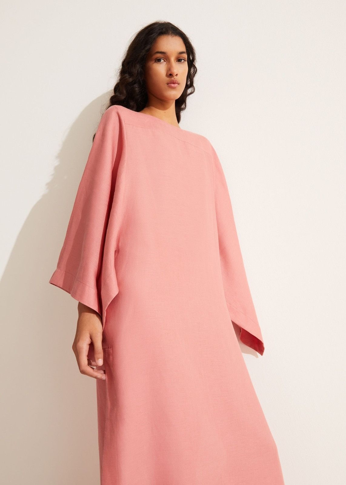 Loro Piana o1srvl11e0824 Veronica Long Solaire Maxi Dress in Pink Size S / US 4 / IT 40 - 4 Thumbnail