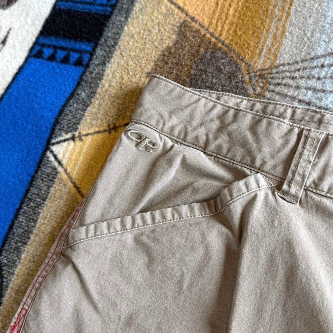 Outdoor Research Outdoor Research Men’s Hiking Pants 38x32 Khaki Brown Regular Inseam 32 Outdoor Nature Hiking Pants Mens Brown Solid 90s? Size US 38 / EU 54 - 5 Thumbnail