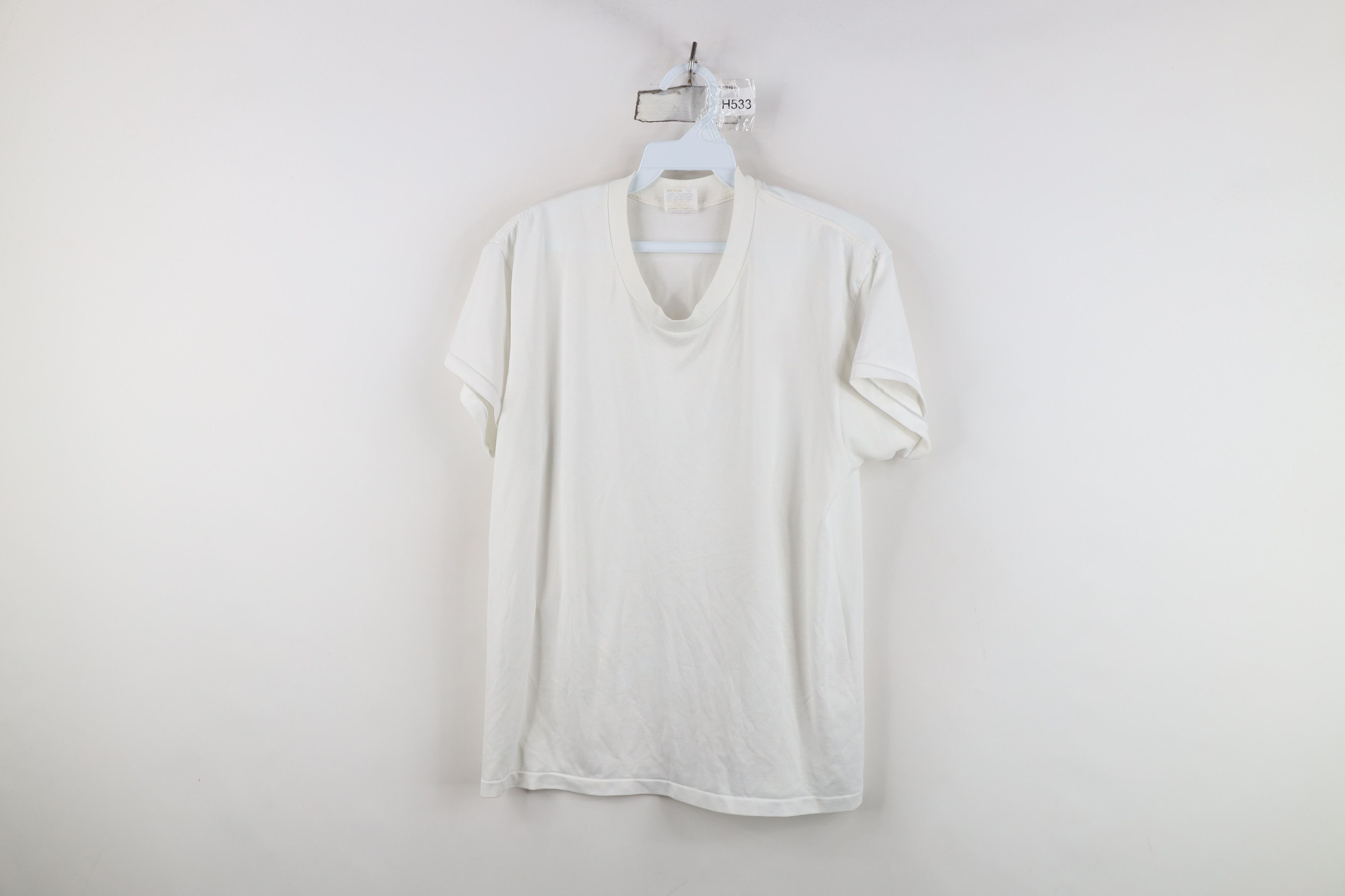 Vintage Vintage 70s Streetwear Short Sleeve T-Shirt White USA Size US L / EU 52-54 / 3 - 1 Thumbnail