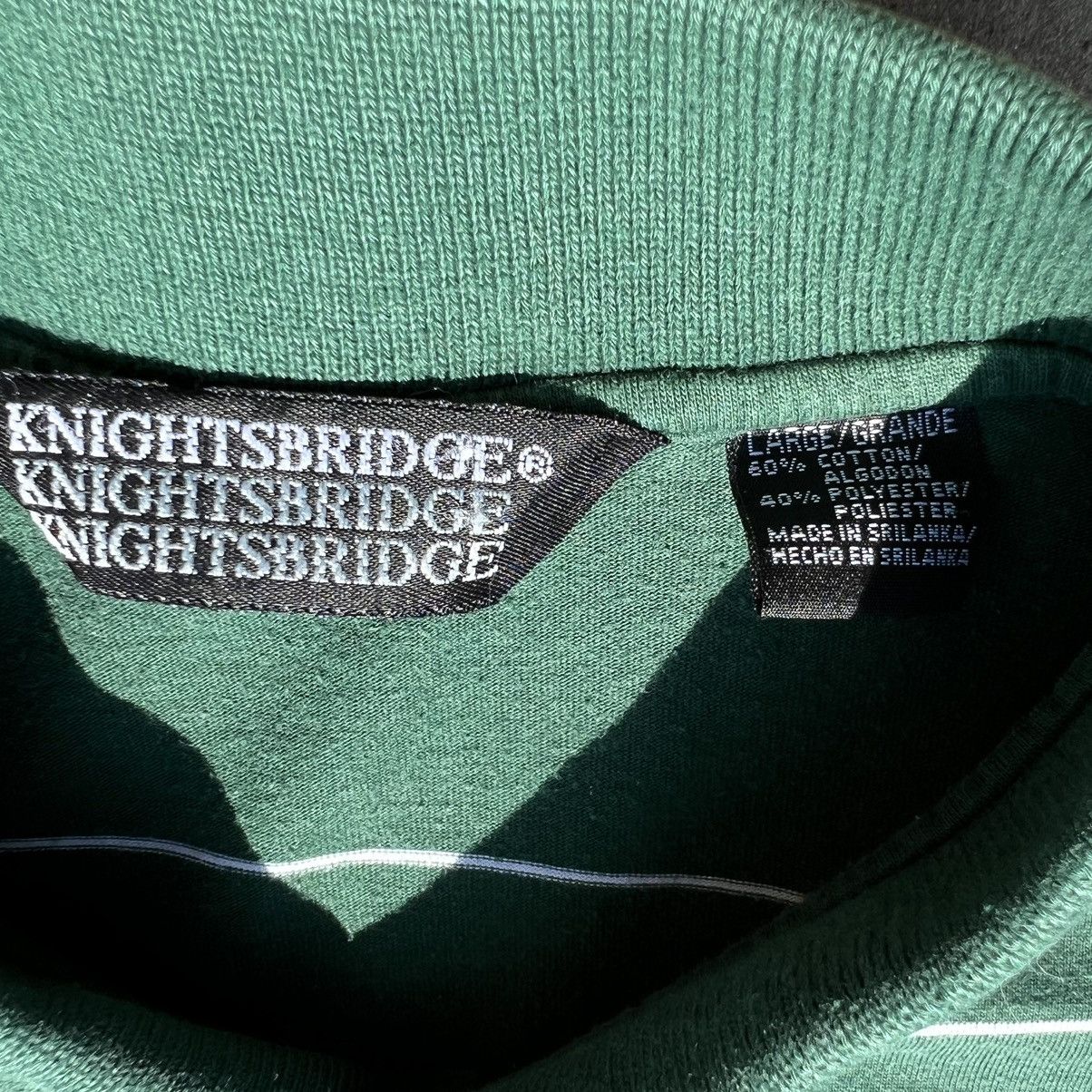 Knightsbridge × Vintage Y2K Green Striped Polo Shirt Size US M / EU 48-50 / 2 - 3 Thumbnail