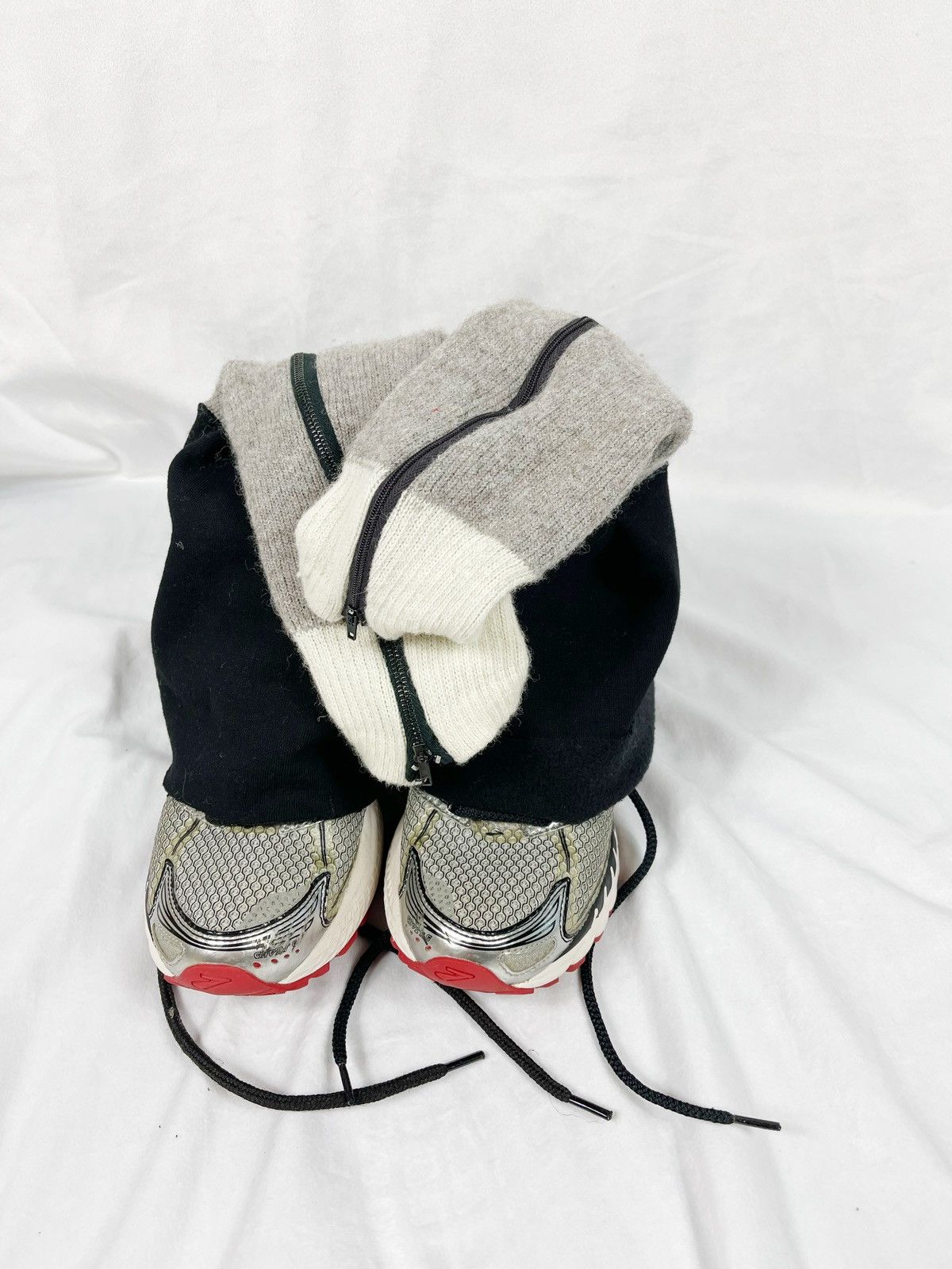Chorley × Handmade Chorley Up-cycled Back Zip “Baggy” Sock Runner Sneakers Size US 9.5 / EU 42-43 - 3 Thumbnail