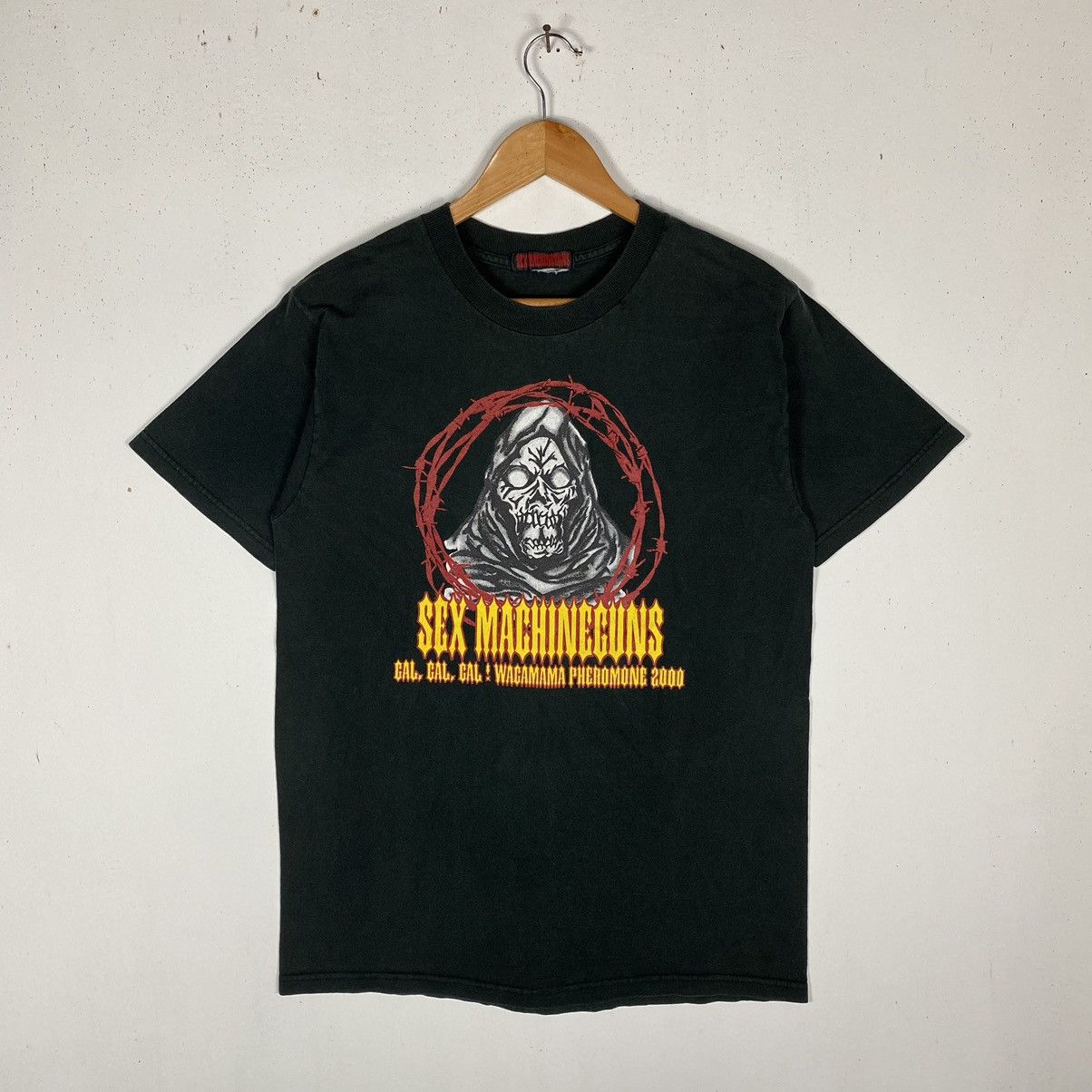 Band Tees × Vintage VINTAGE SEX MACHINEGUNS JAPANESE HEAVY METAL BAND TEE Size US M / EU 48-50 / 2 - 2 Thumbnail