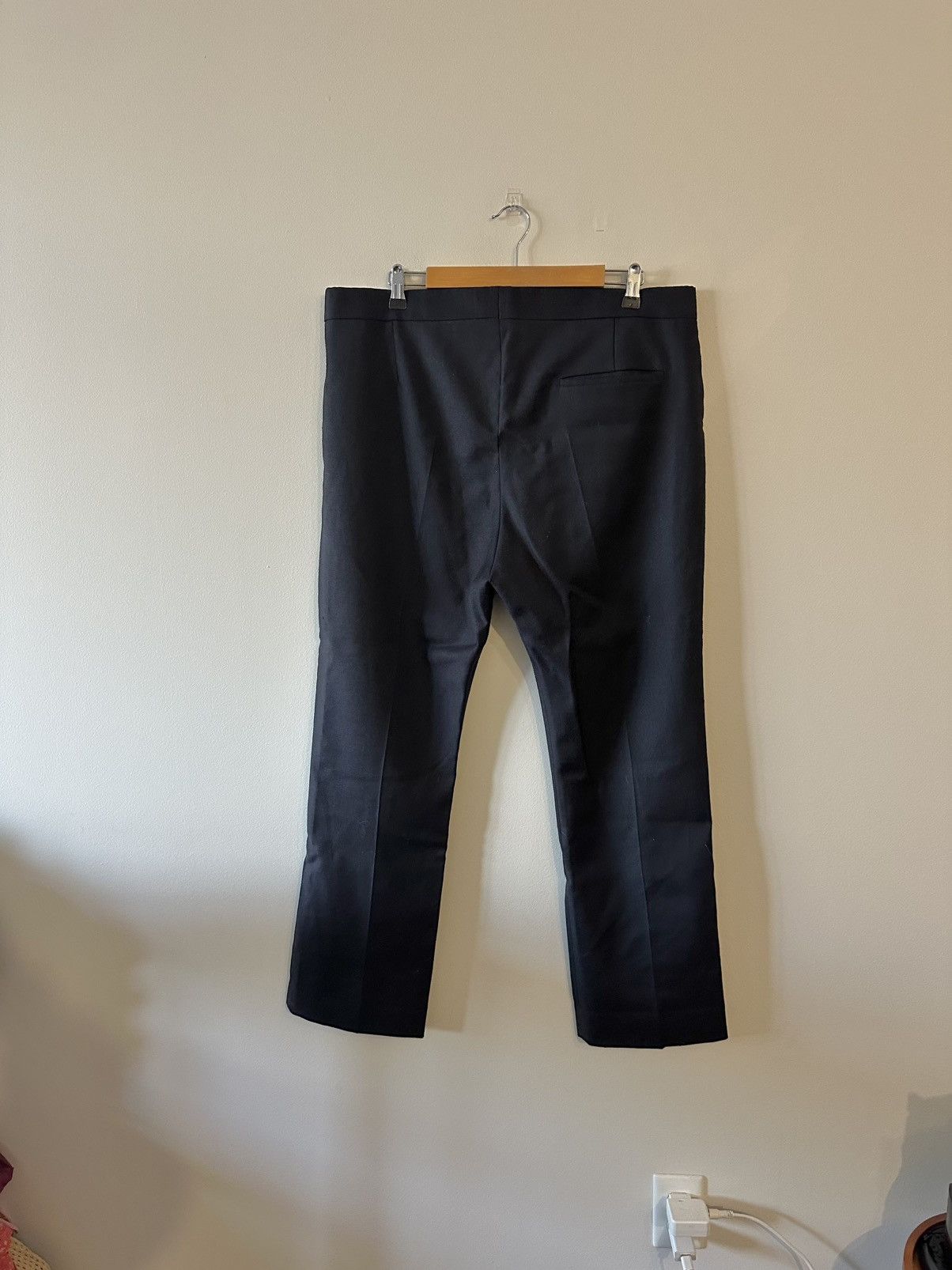 Acne Studios Acne Studios Rene Twill Paw15 Wool/Mohair Pants Navy Blue 38 Size US 38 / EU 54 - 2 Thumbnail